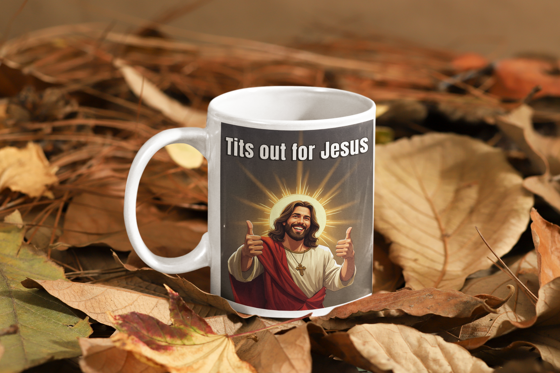 Tits out for Jesus mug 2 All Caffeine catholic Christian gift Christmas gift Coffee Time gift for mom gift for wife Java jesus jesus meme Mocha religion religious gift stocking stuffer