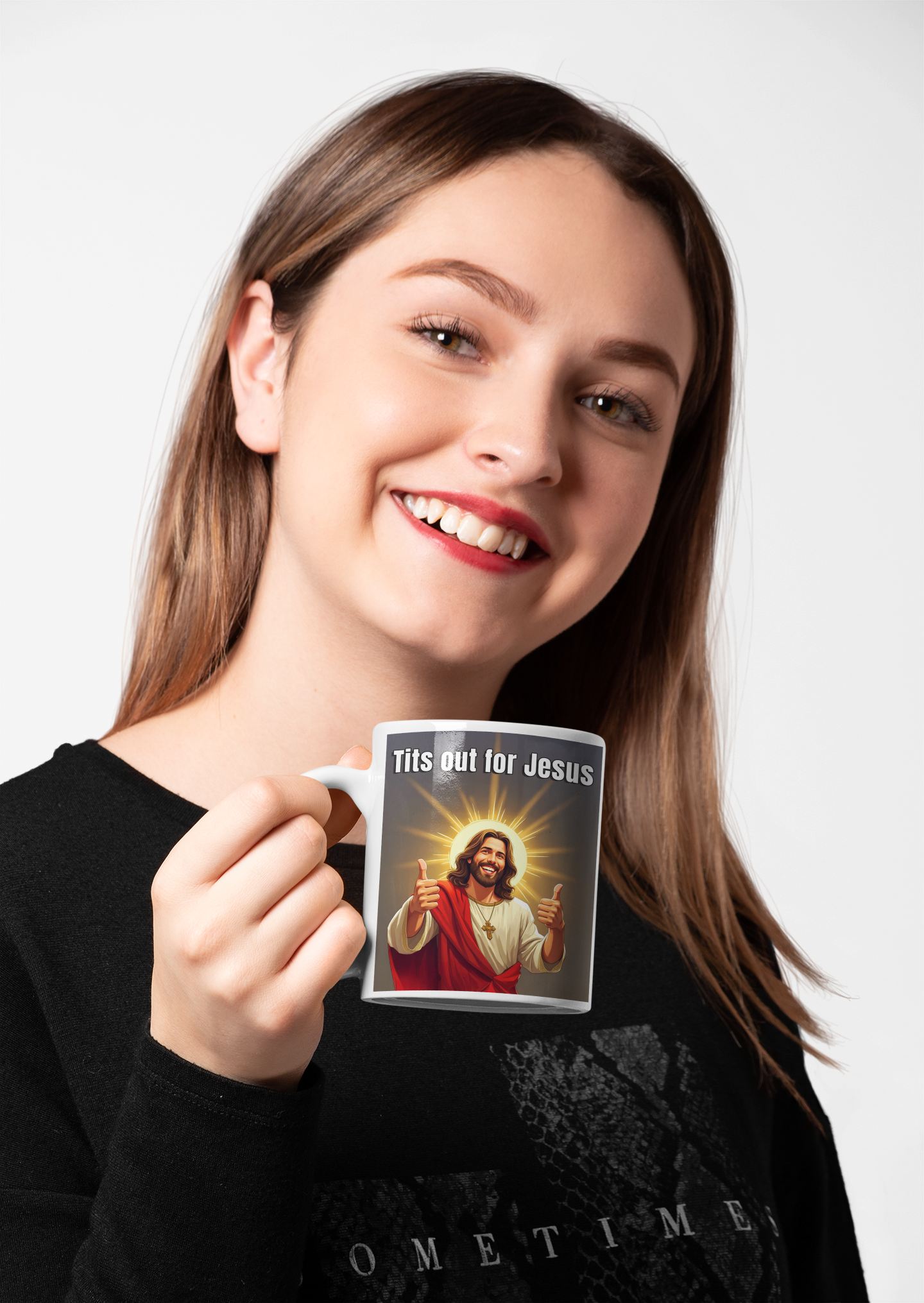 Tits out for Jesus mug 2 All Caffeine catholic Christian gift Christmas gift Coffee Time gift for mom gift for wife Java jesus jesus meme Mocha religion religious gift stocking stuffer