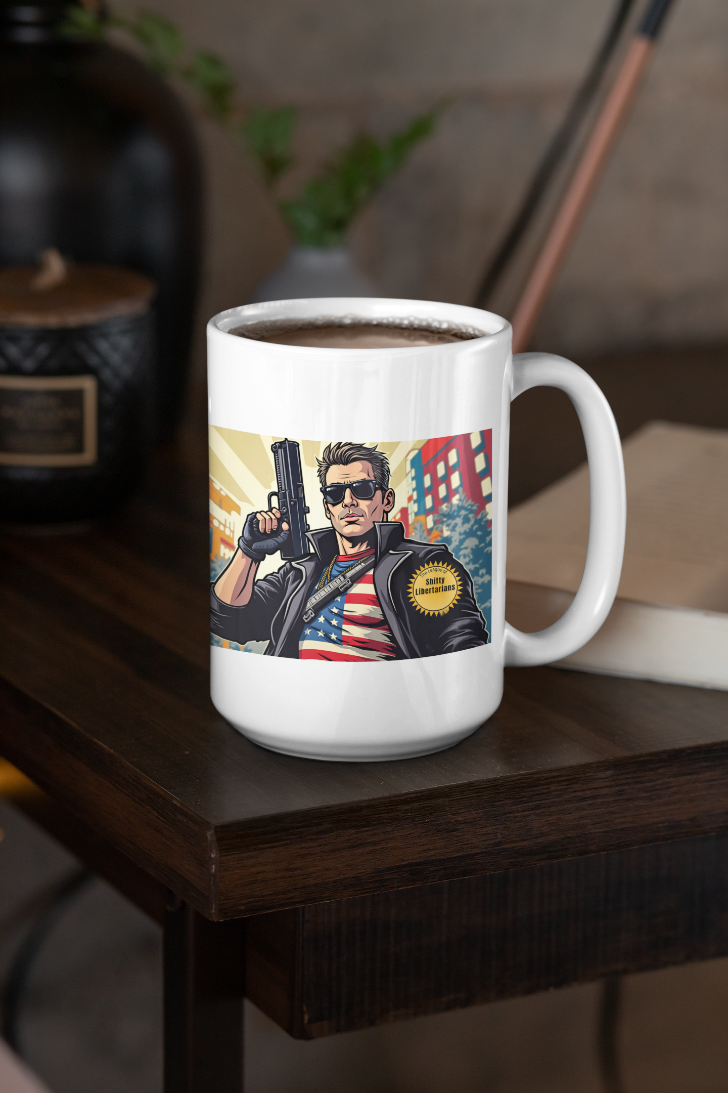 The league of shitty libertarians mug All Caffeine Coffee Time Dark Humor Funny Sarcastic Mug gift for boyfriend gift for dad gift for grandpa gift for him gift for husband gift for mom gift for wife Java liberty Mocha Ron Paul stocking stuffer