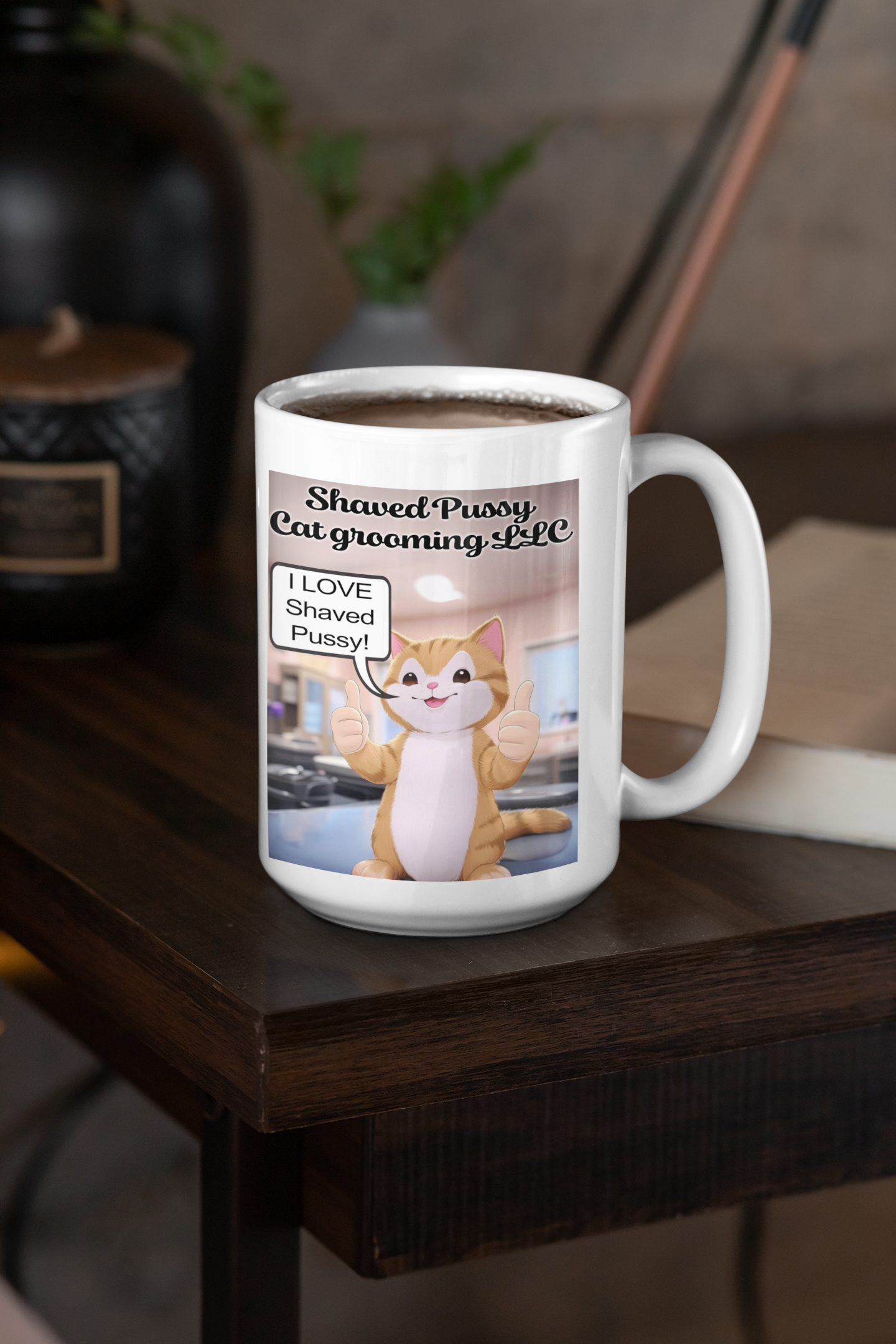 Shaved Pussy Cat Grooming LLC funny mug All Caffeine Christian gift Christmas gift Coffee Time Dark Humor Funny Sarcastic Mug gift for boyfriend gift for dad gift for grandpa gift for him gift for husband gift for mom gift for wife Java Mocha stocking stuffer