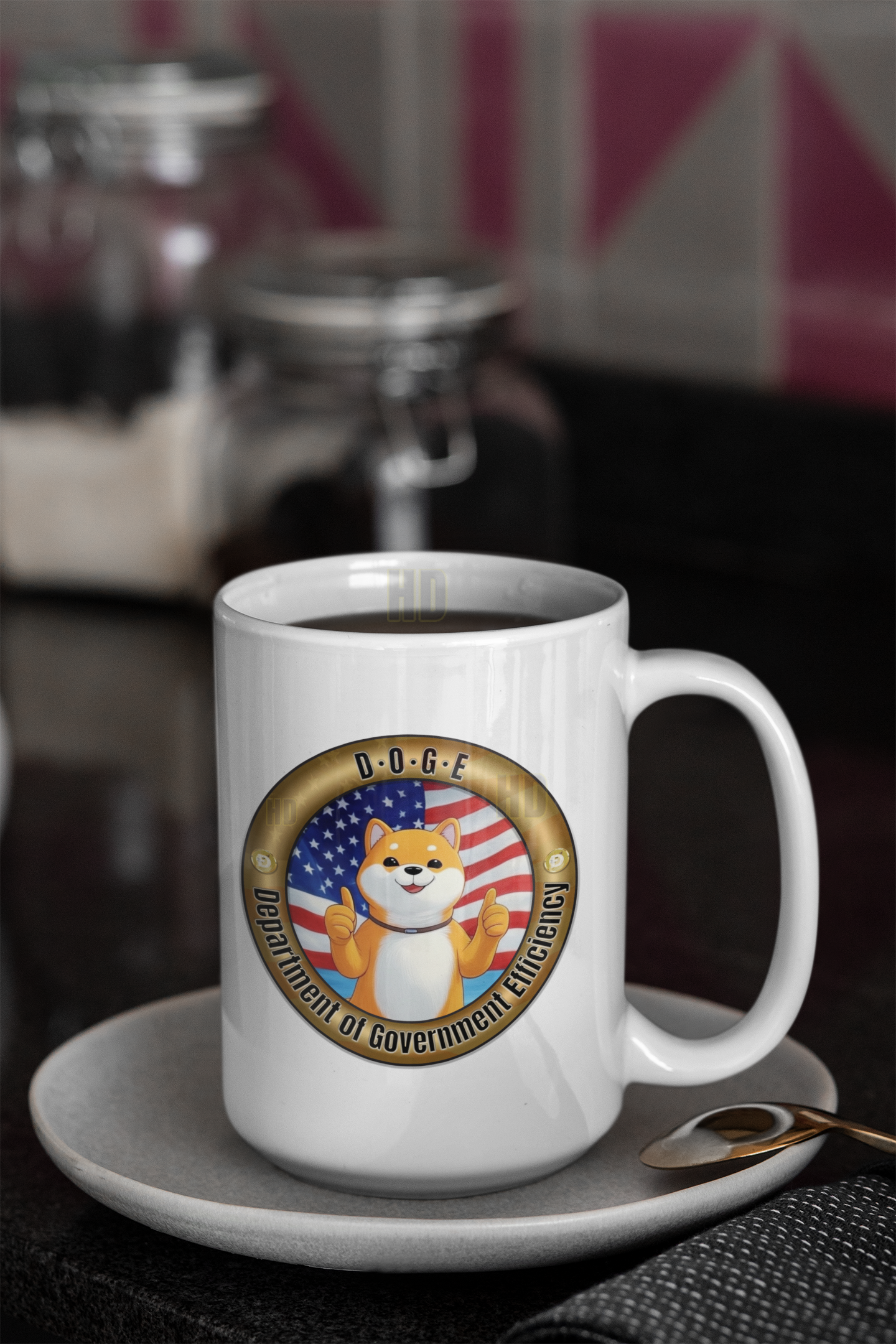 DOGE (Department Of Government Efficiency) mug All Caffeine Coffee Time DOGE Elon Elon Musk Funny Sarcastic Mug gift for boyfriend gift for dad gift for him Java libertarian Mocha stocking stuffer