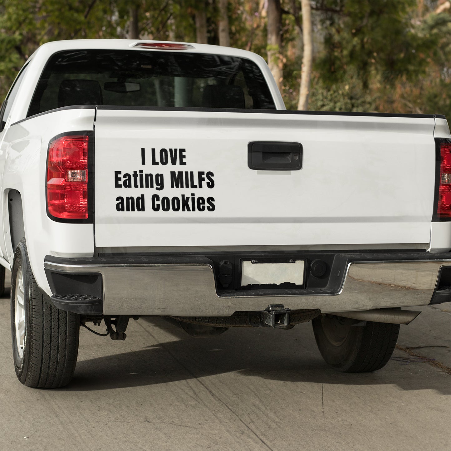 I love eating MILFs and Cookies - Vinyl decal Car Window Decal Funny Decal funny decals for trucks gift for him Sarcastic Humor Truck decal truck decals truck decals for men