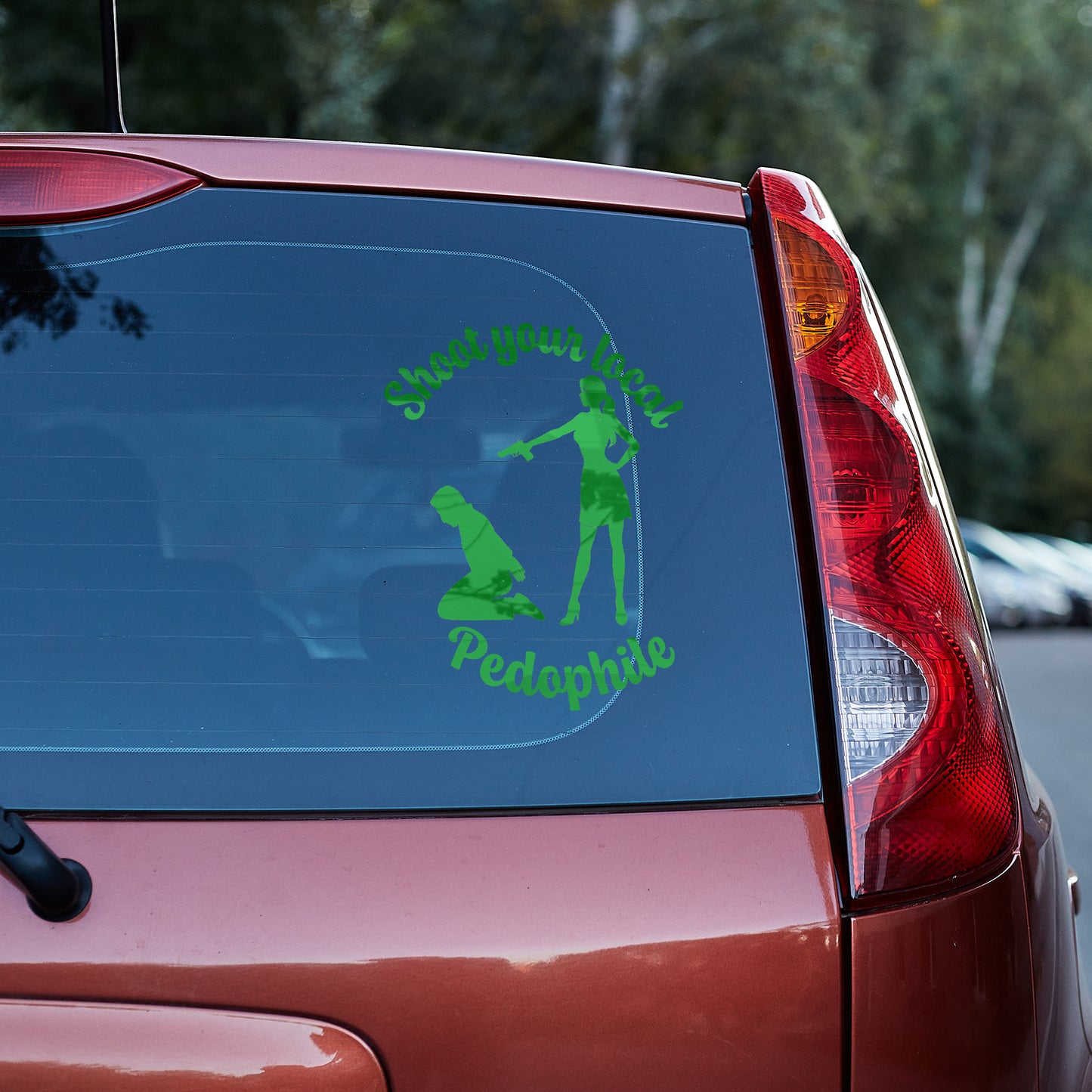 Shoot your local pedophile 2 Vinyl decal (save the kids) decal stickers Decals for cars Decals for Trucks decals for tumblers freedom MAP minivan sticker PEDO Pedophile Pedophilia save the kids Shoot SUV decals truck decals window decal car Window decals window decor YAP