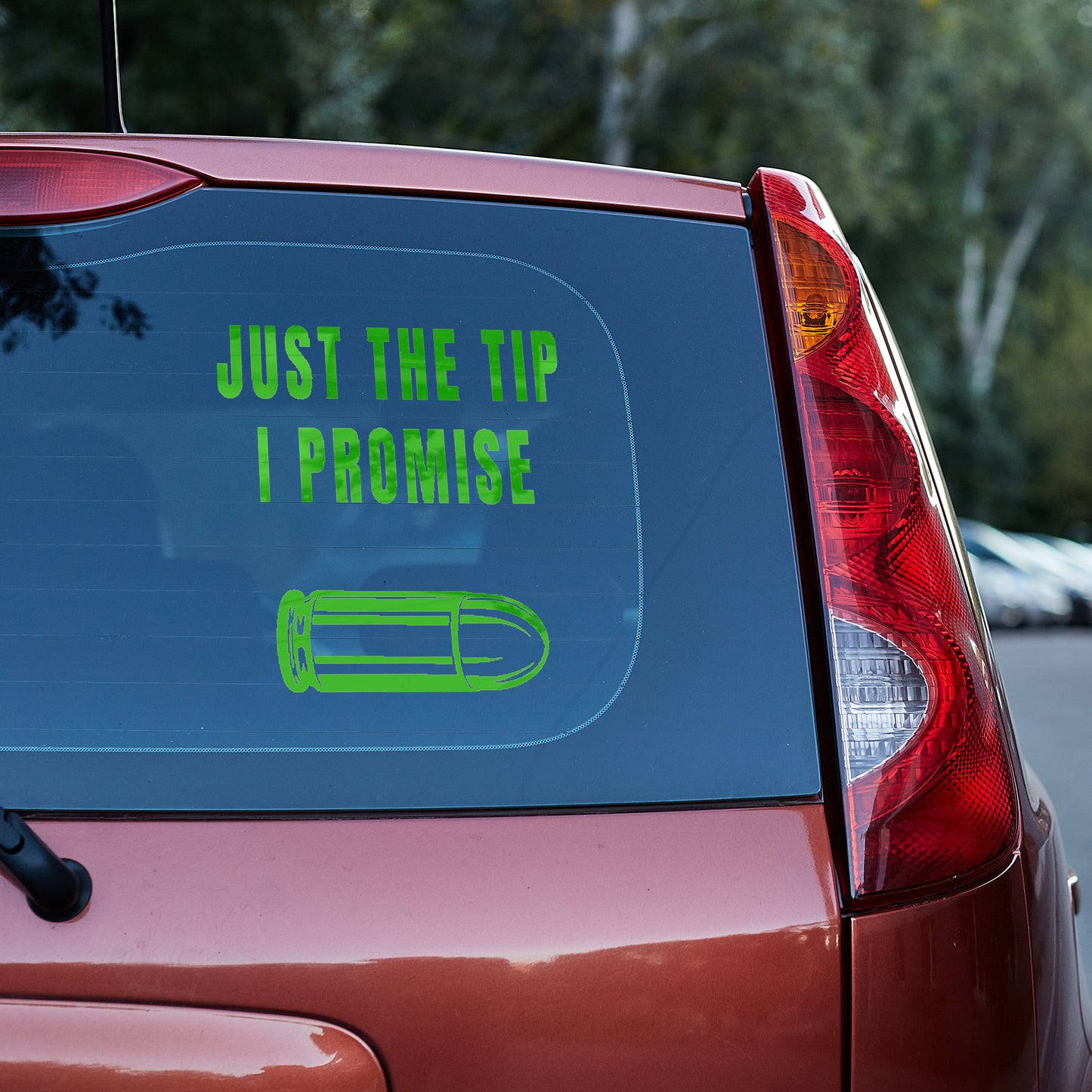 Just the tip, I promise vinyl decal bumper humper decal stickers Decals for cars Decals for Trucks decals for tumblers liberty minivan sticker SUV decals tailgater truck decals window decal car Window decals window decor