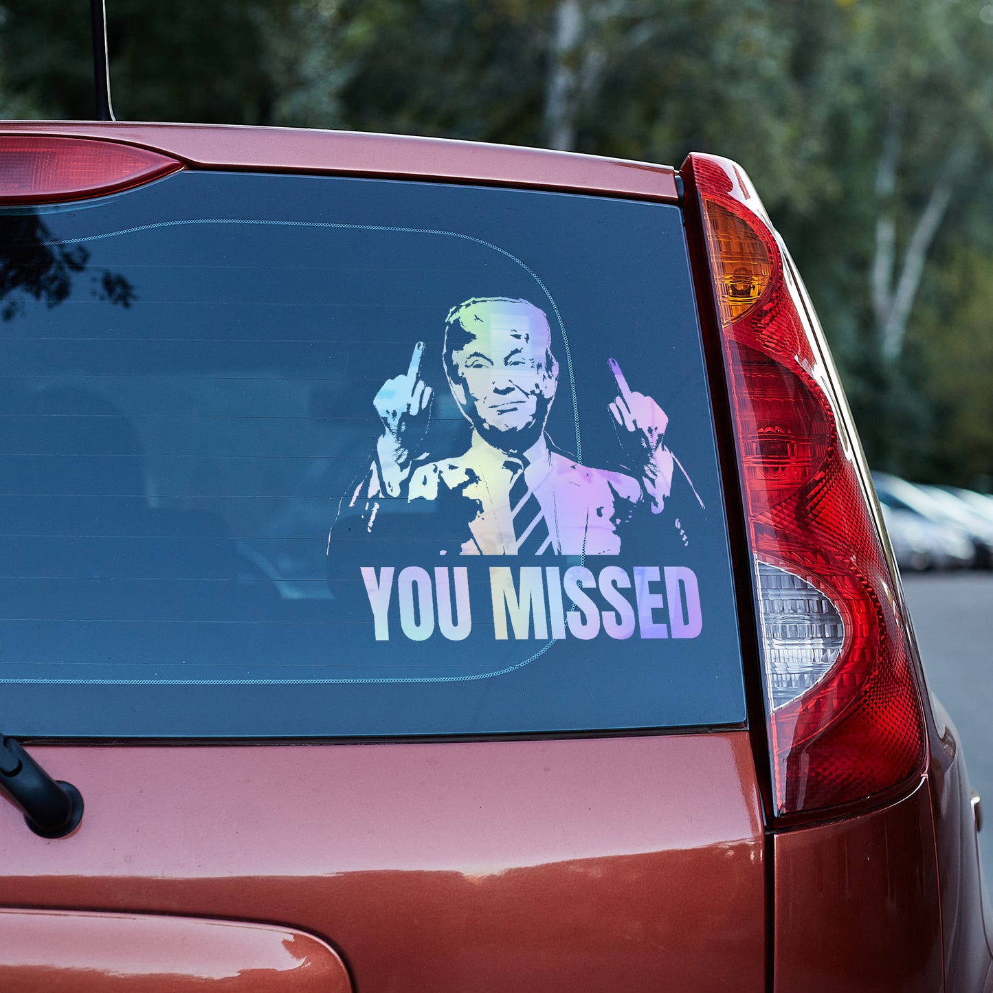 You Missed! Trump vinyl decal decal stickers Decals for cars Decals for Trucks decals for tumblers Donald Trump freedom liberty maga minivan sticker SUV decals truck decals Trump window decal car Window decals window decor You missed