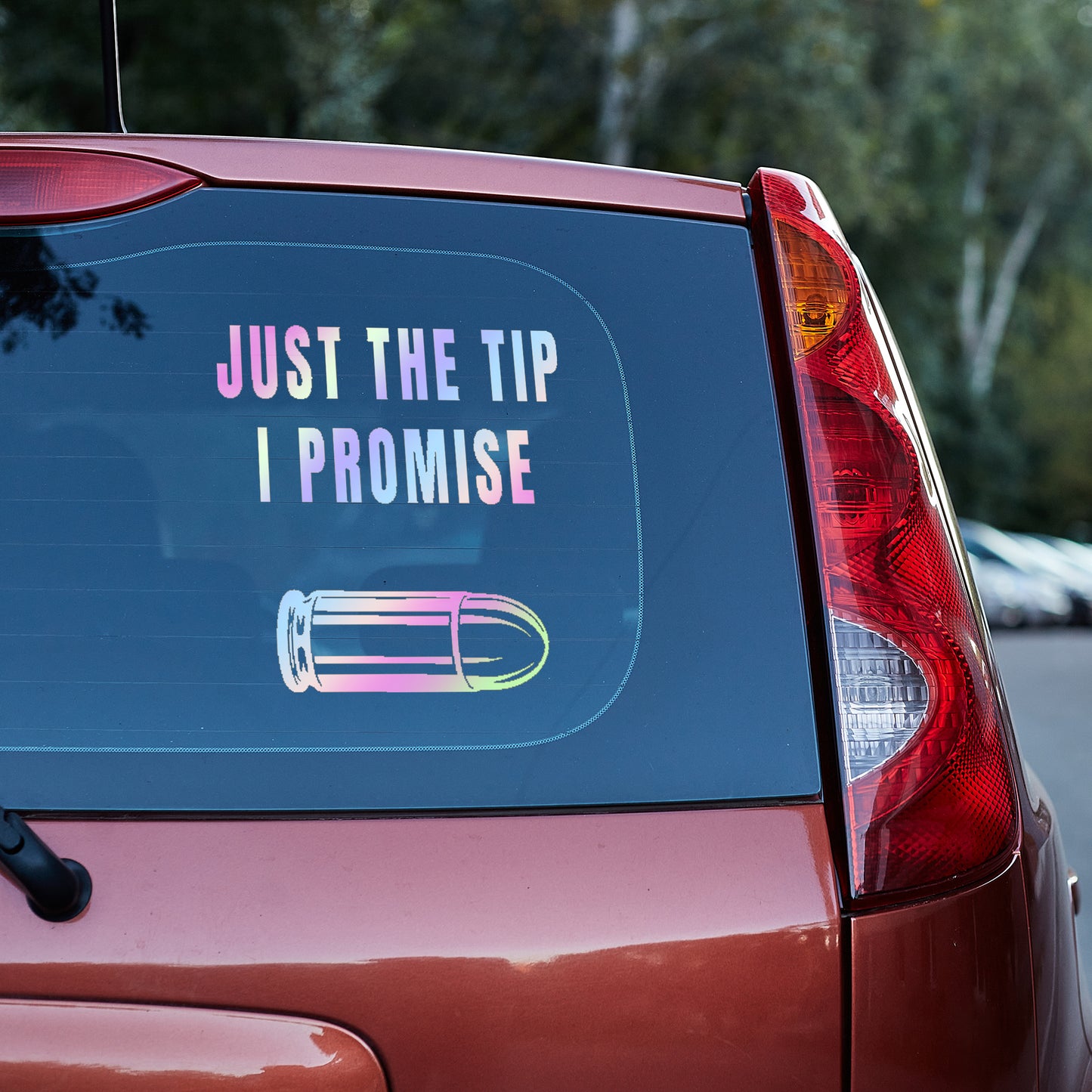 Just the tip, I promise vinyl decal bumper humper decal stickers Decals for cars Decals for Trucks decals for tumblers liberty minivan sticker SUV decals tailgater truck decals window decal car Window decals window decor