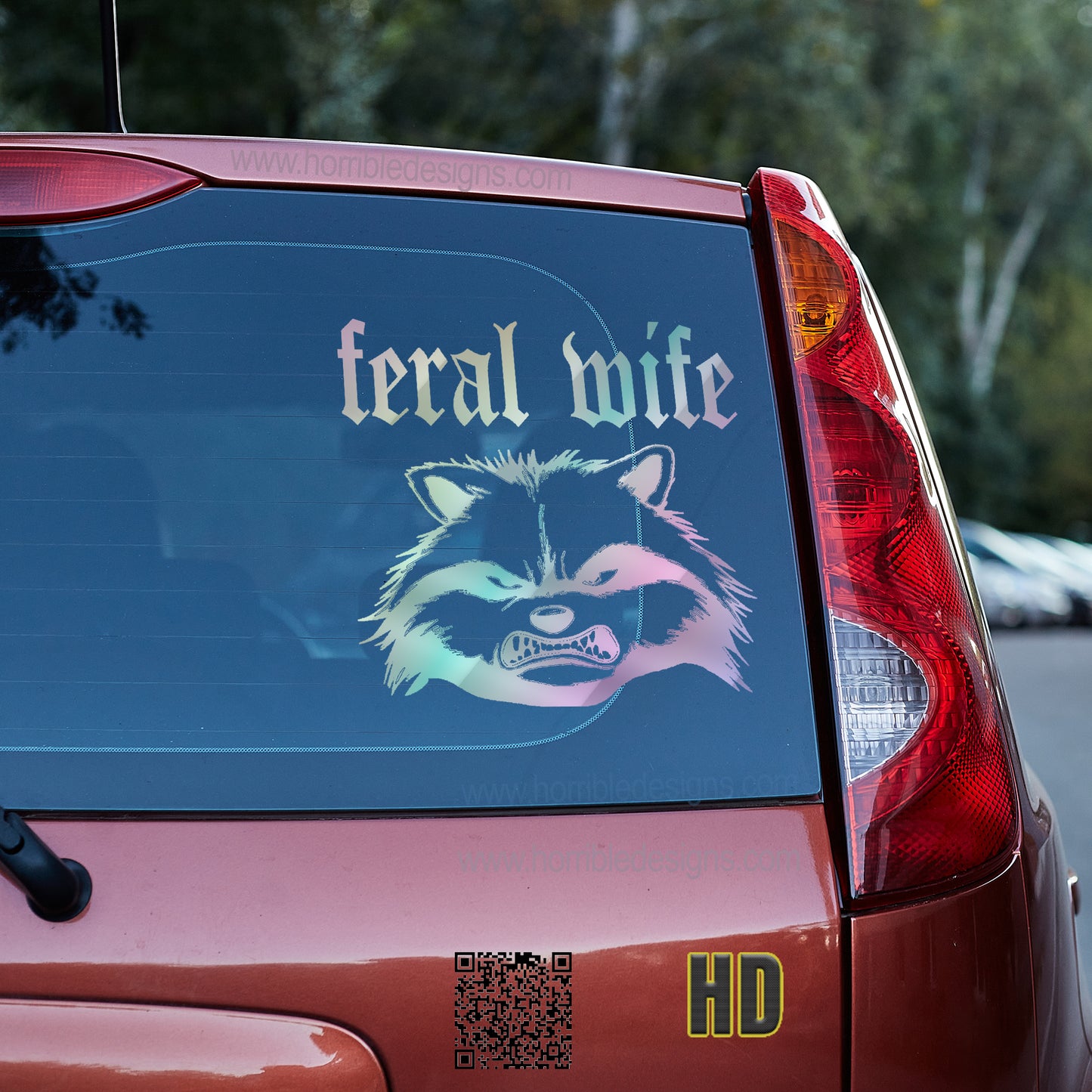 Feral Wife 2 vinyl decal decal stickers Decals for cars Decals for Trucks decals for tumblers gift for mom gift for wife minivan sticker SUV decals truck decals Unique gift window decal car Window decals window decor