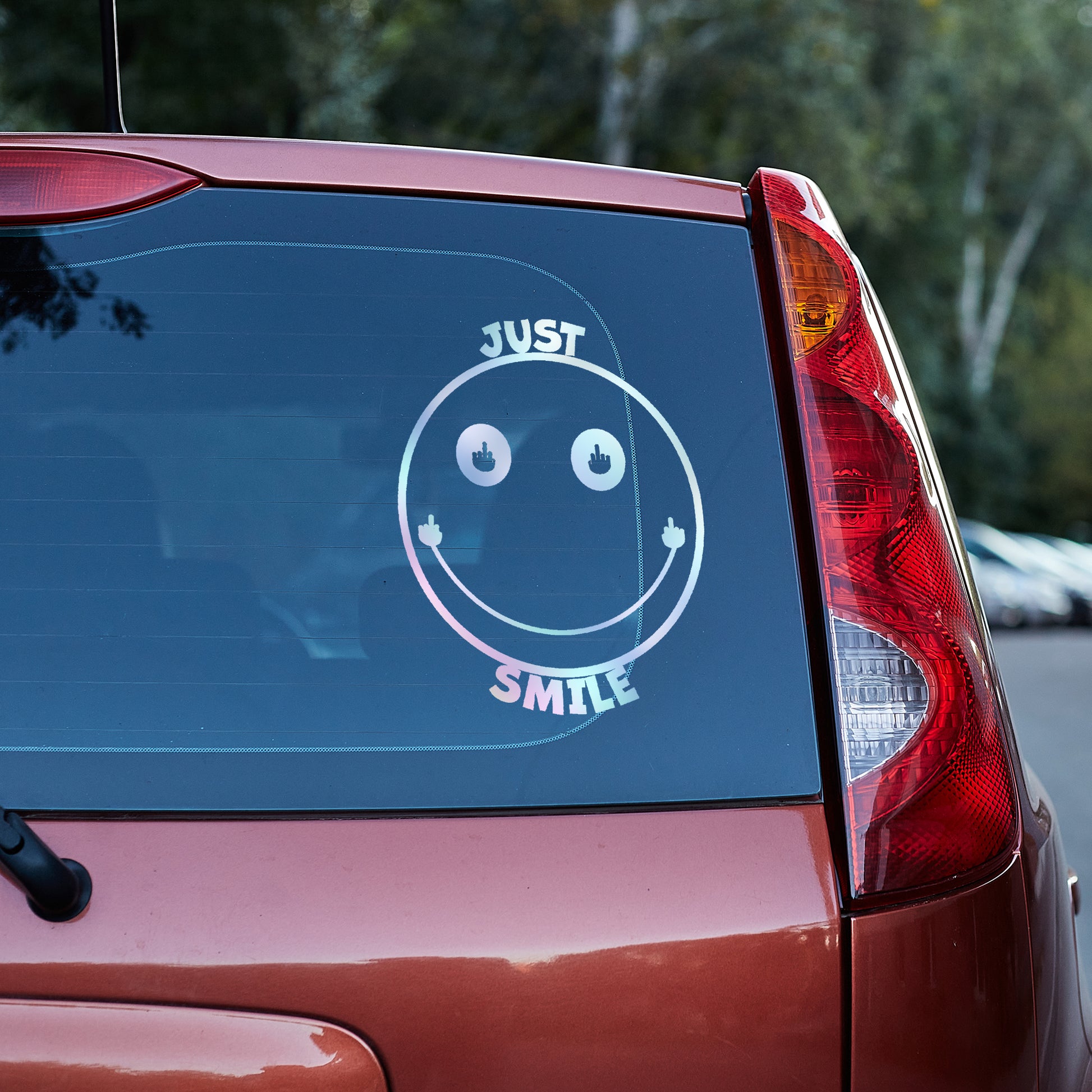 Just smile funny Vinyl decal decal stickers Decals for cars Decals for Trucks decals for tumblers freedom liberty minivan sticker SUV decals truck decals window decal car Window decals window decor