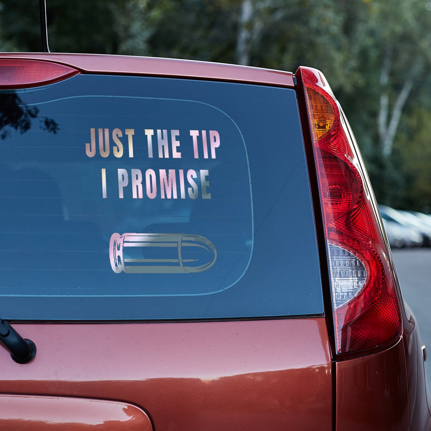 Just the tip, I promise vinyl decal bumper humper decal stickers Decals for cars Decals for Trucks decals for tumblers liberty minivan sticker SUV decals tailgater truck decals window decal car Window decals window decor