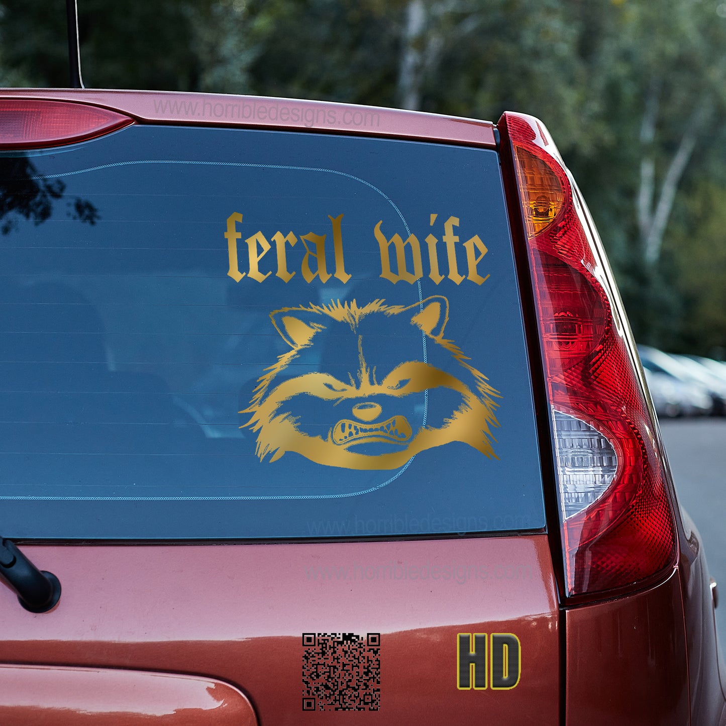 Feral Wife 2 vinyl decal decal stickers Decals for cars Decals for Trucks decals for tumblers gift for mom gift for wife minivan sticker SUV decals truck decals Unique gift window decal car Window decals window decor