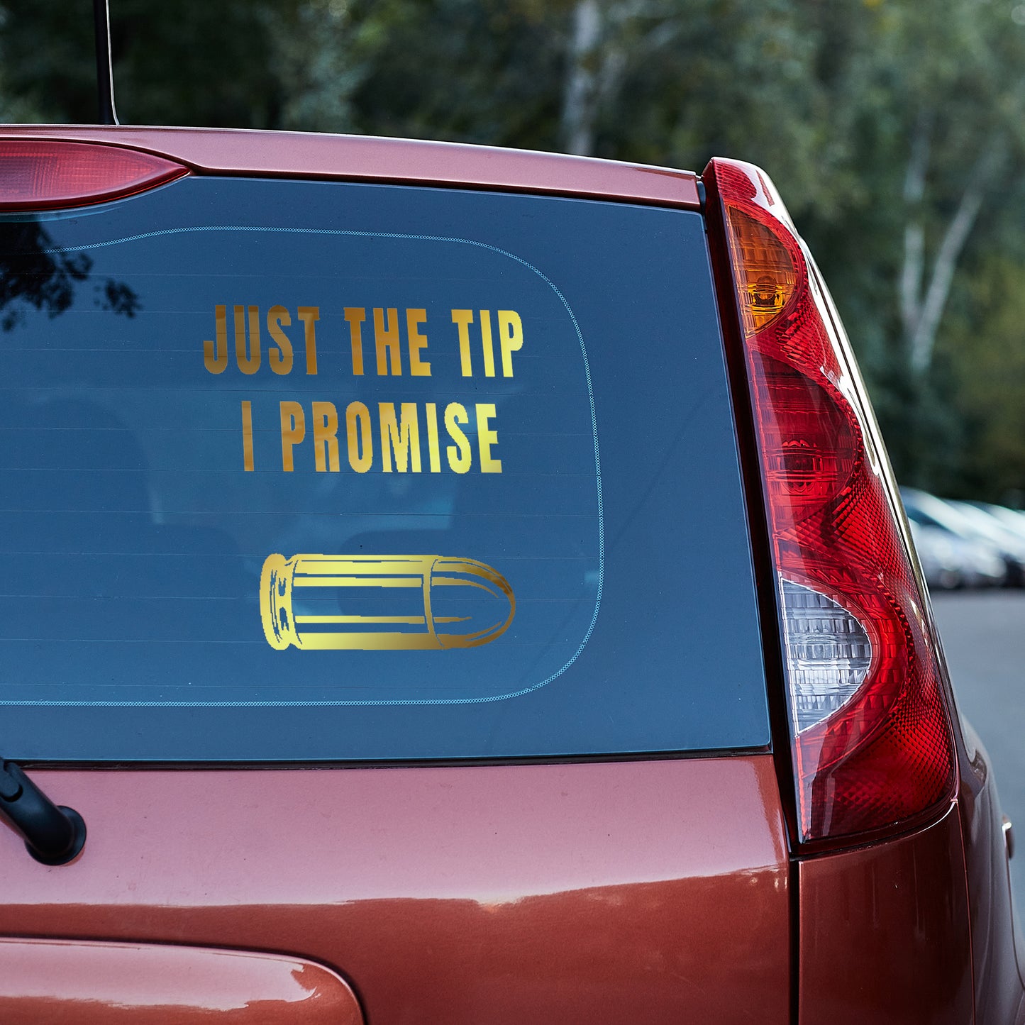 Just the tip, I promise vinyl decal bumper humper decal stickers Decals for cars Decals for Trucks decals for tumblers liberty minivan sticker SUV decals tailgater truck decals window decal car Window decals window decor