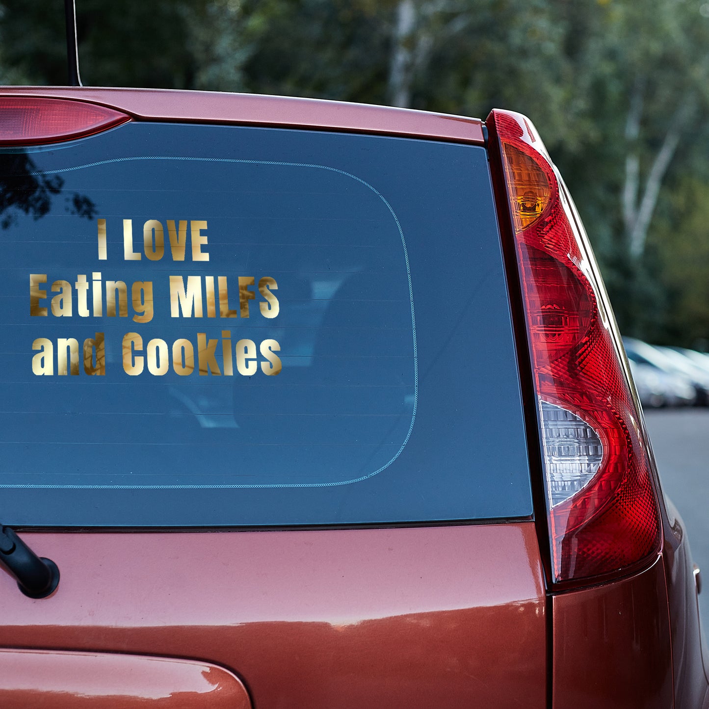 I love eating MILFs and Cookies - Vinyl decal Car Window Decal Funny Decal funny decals for trucks gift for him Sarcastic Humor Truck decal truck decals truck decals for men