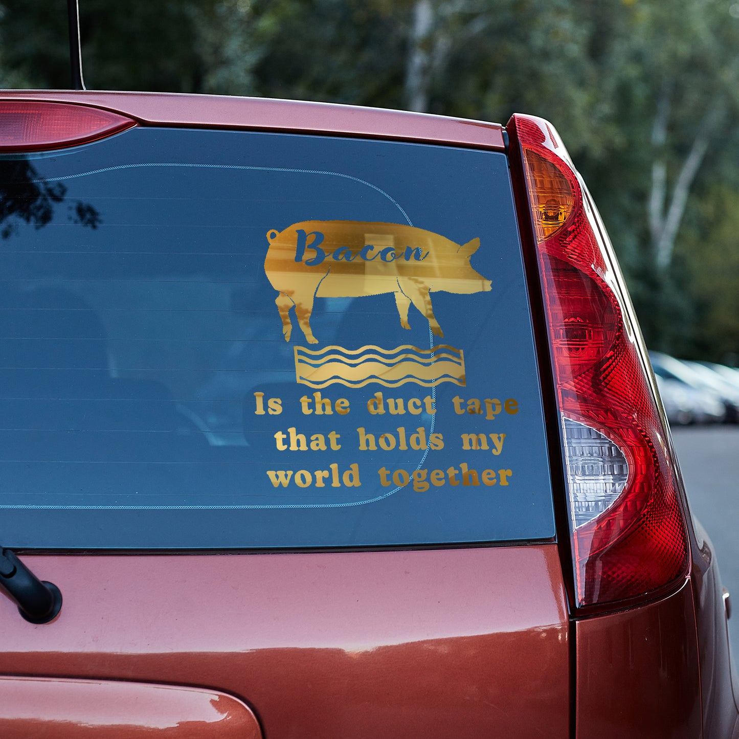 Bacon is the duct tape that holds my world together vinyl decal carnivore carnivore bacon carnivore diet Carnivore WOE decal stickers Decals for cars Decals for Trucks decals for tumblers minivan sticker SUV decals truck decals window decal car Window decals window decor