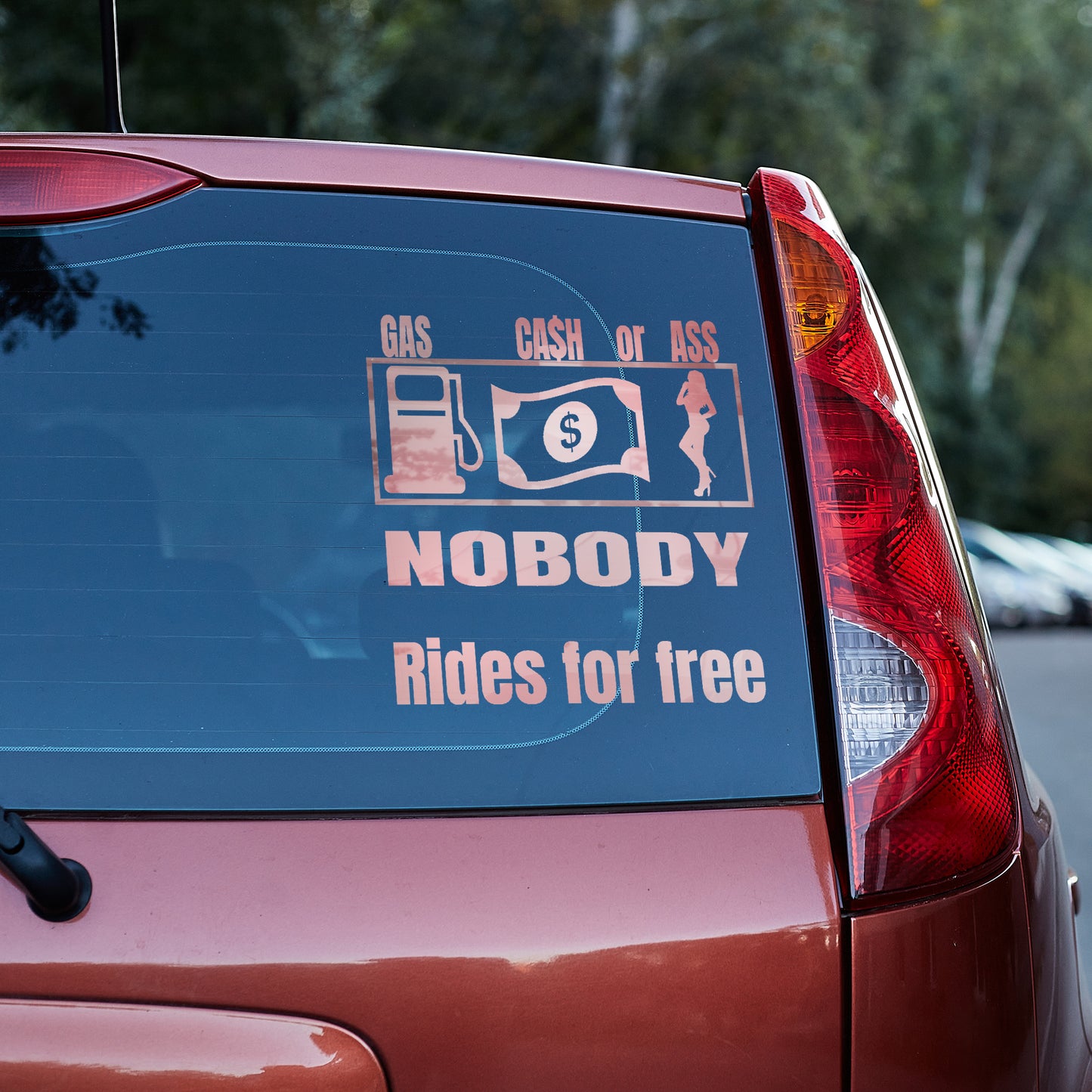 Gas Cash or Ass, nobody rides for free vinyl decal decal stickers Decals for cars Decals for Trucks decals for tumblers minivan sticker SUV decals truck decals window decal car Window decals window decor