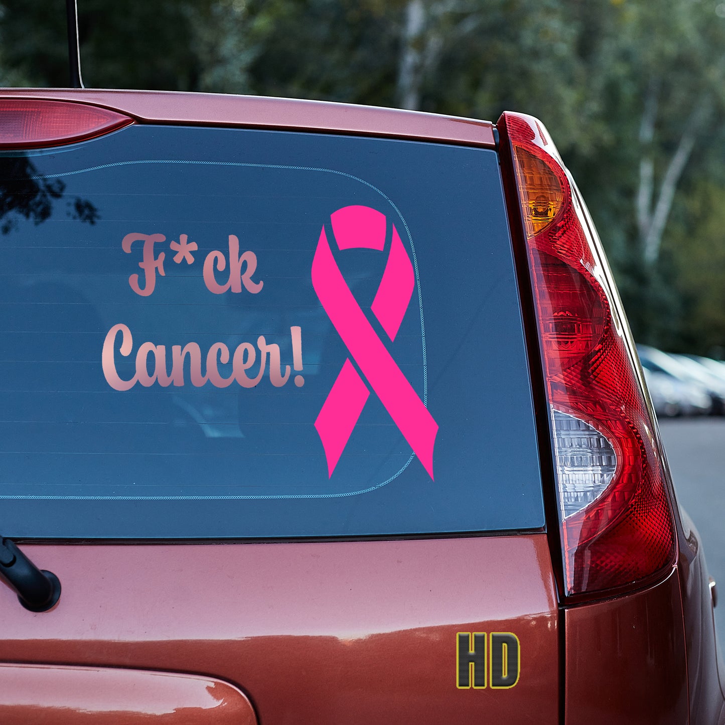 F*ck Cancer! Vinyl decal Cancer decal stickers Decals for cars Decals for Trucks decals for tumblers disease minivan sticker SUV decals truck decals window decal car Window decals window decor