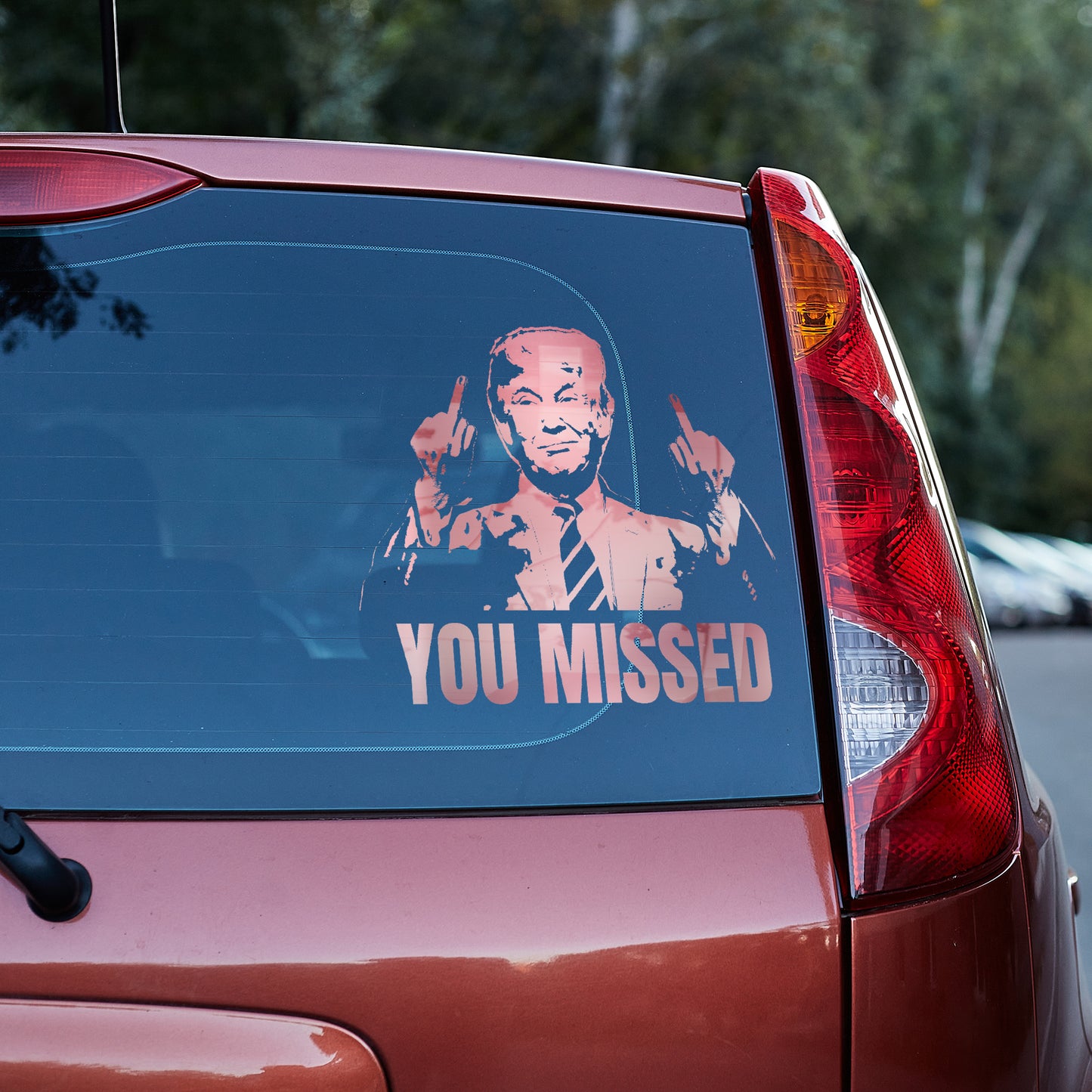 You Missed! Trump vinyl decal decal stickers Decals for cars Decals for Trucks decals for tumblers Donald Trump freedom liberty maga minivan sticker SUV decals truck decals Trump window decal car Window decals window decor You missed