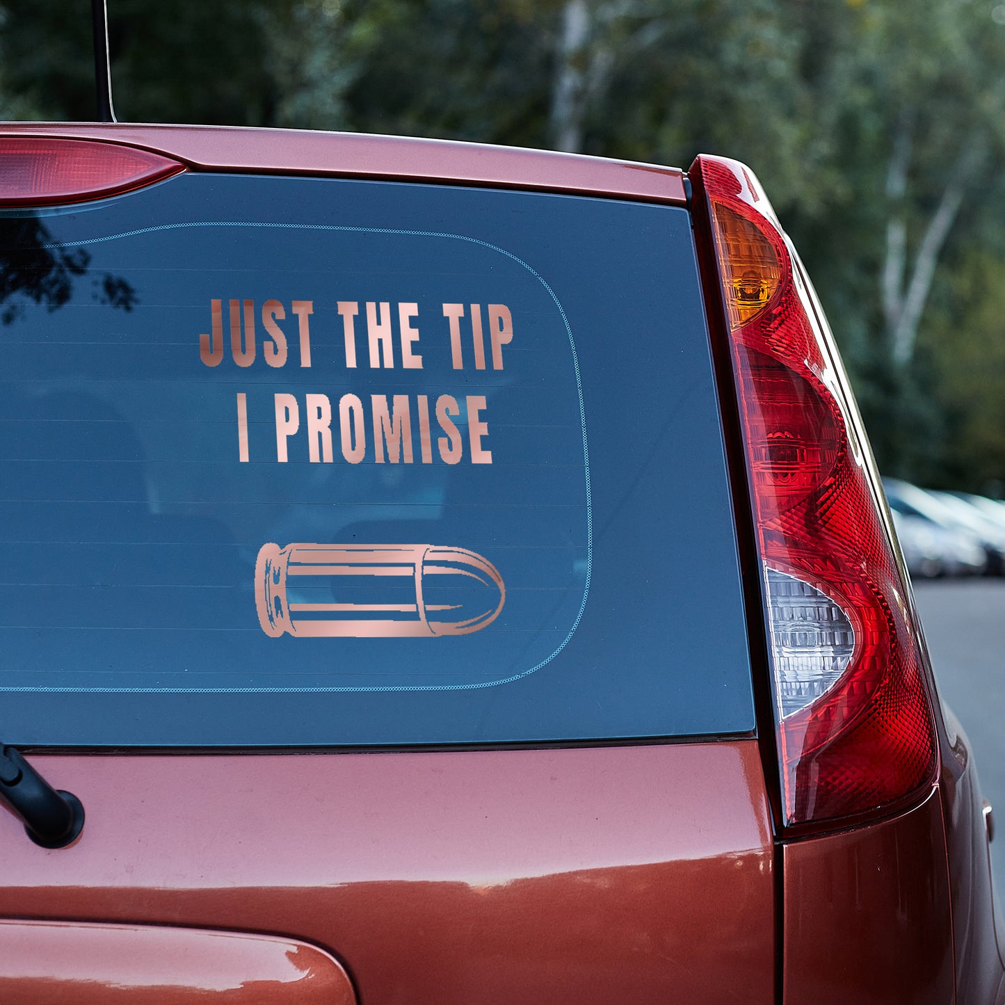 Just the tip, I promise vinyl decal bumper humper decal stickers Decals for cars Decals for Trucks decals for tumblers liberty minivan sticker SUV decals tailgater truck decals window decal car Window decals window decor