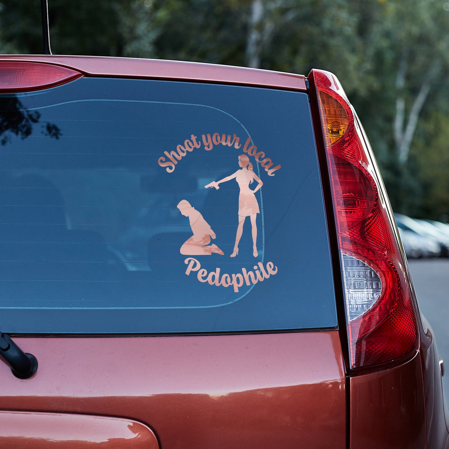 Shoot your local pedophile 2 Vinyl decal (save the kids) decal stickers Decals for cars Decals for Trucks decals for tumblers freedom MAP minivan sticker PEDO Pedophile Pedophilia save the kids Shoot SUV decals truck decals window decal car Window decals window decor YAP