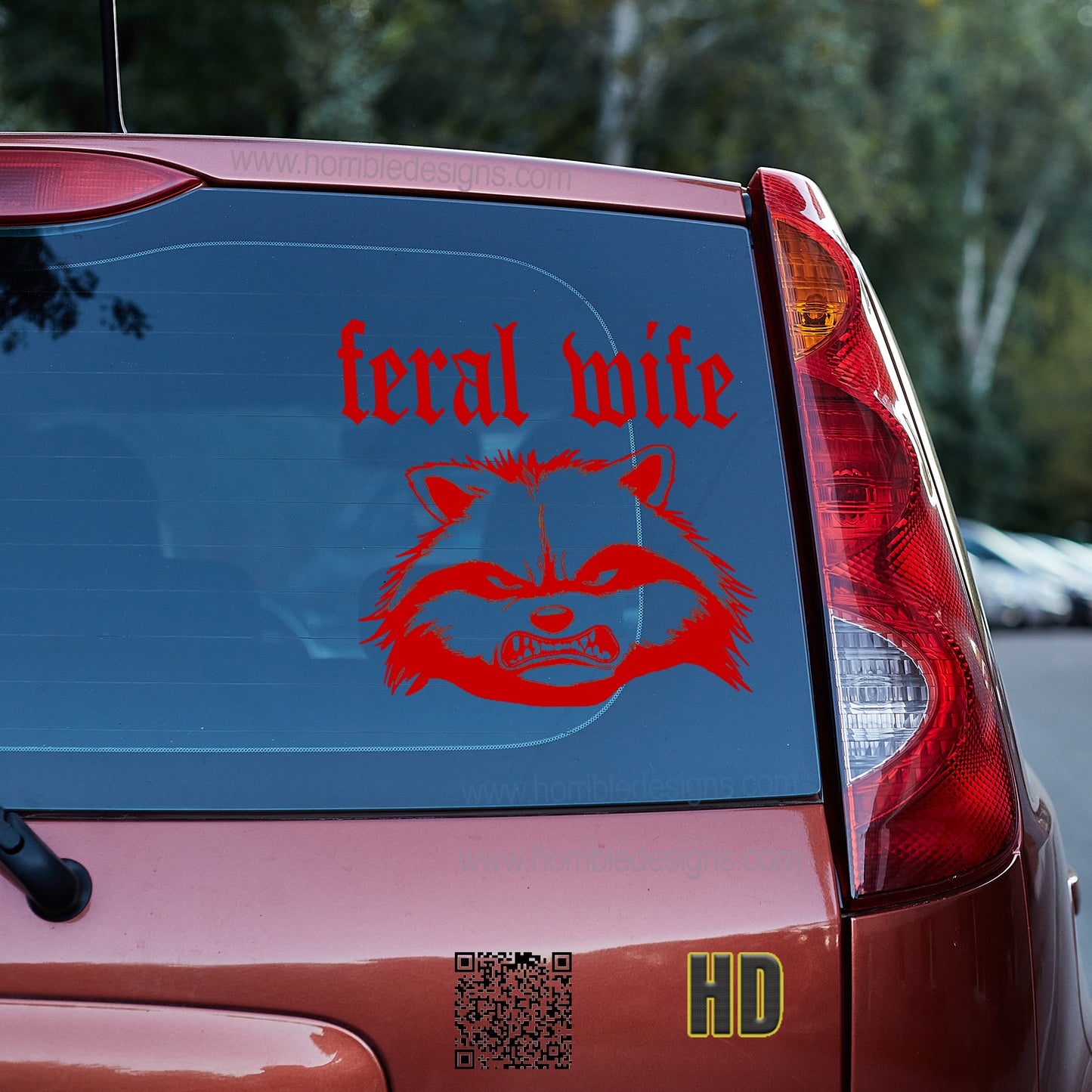 Feral Wife 2 vinyl decal decal stickers Decals for cars Decals for Trucks decals for tumblers gift for mom gift for wife minivan sticker SUV decals truck decals Unique gift window decal car Window decals window decor