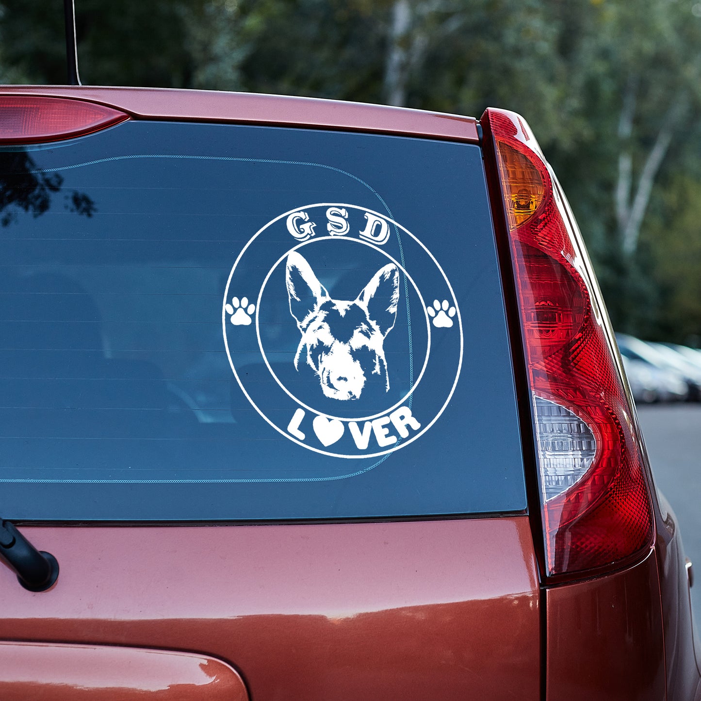 GSD (German Shepherd Dog) Lover vinyl decal decal stickers Decals for cars Decals for Trucks decals for tumblers Dog Lover freedom German Shepherd liberty minivan sticker SUV decals truck decals window decal car Window decals window decor