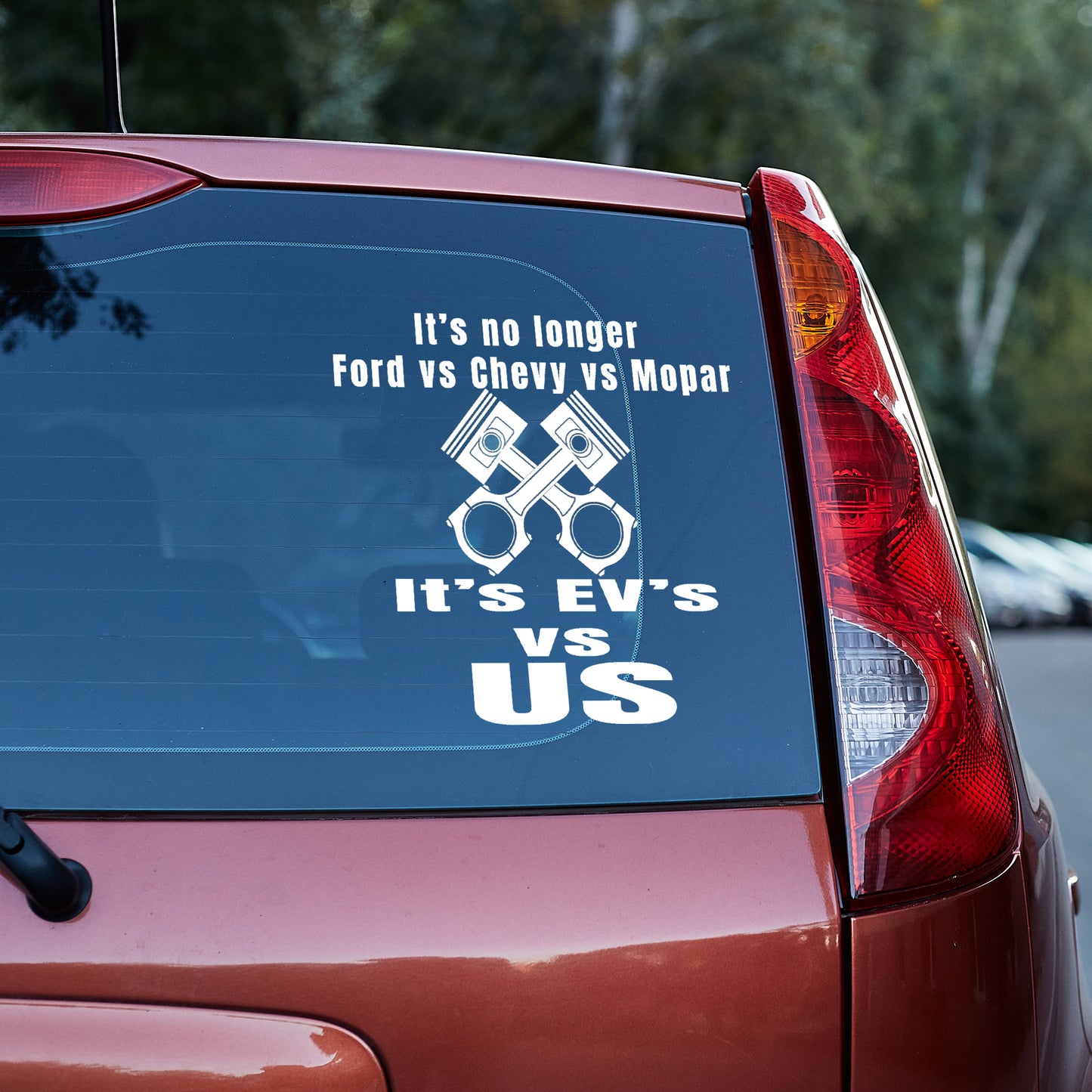 It's EV's VS US Vinyl decal chevrolet chevy Chevy Strong decal stickers Decals for cars Decals for Trucks Fordd honda minivan sticker Mopar SUV decals Toyota truck decals window decal car Window decals window decor