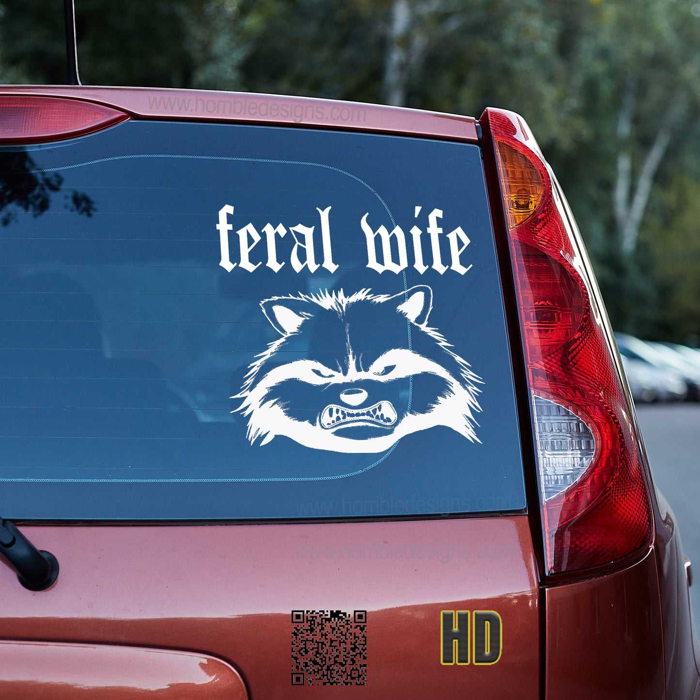 Feral Wife 2 vinyl decal decal stickers Decals for cars Decals for Trucks decals for tumblers gift for mom gift for wife minivan sticker SUV decals truck decals Unique gift window decal car Window decals window decor