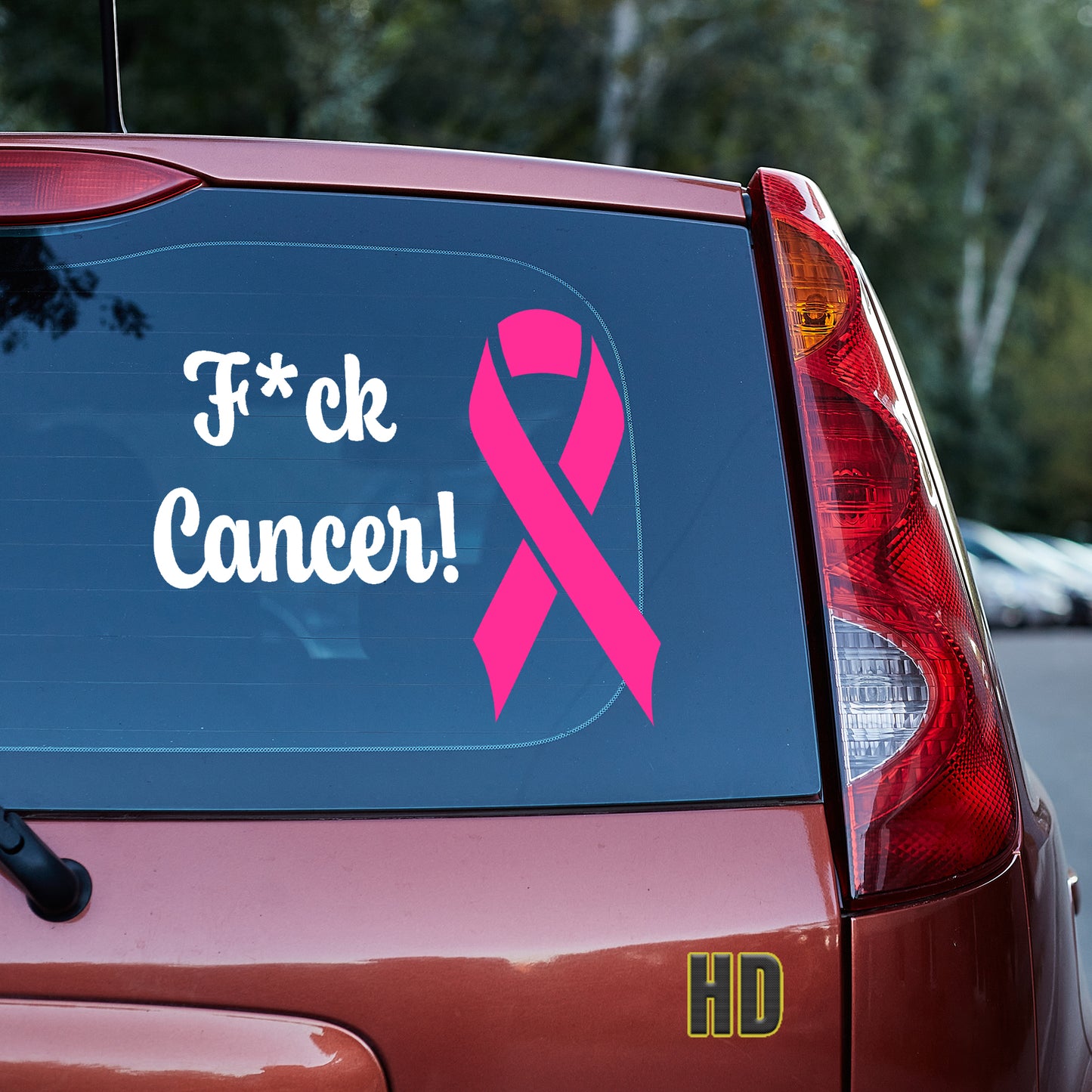 F*ck Cancer! Vinyl decal Cancer decal stickers Decals for cars Decals for Trucks decals for tumblers disease minivan sticker SUV decals truck decals window decal car Window decals window decor