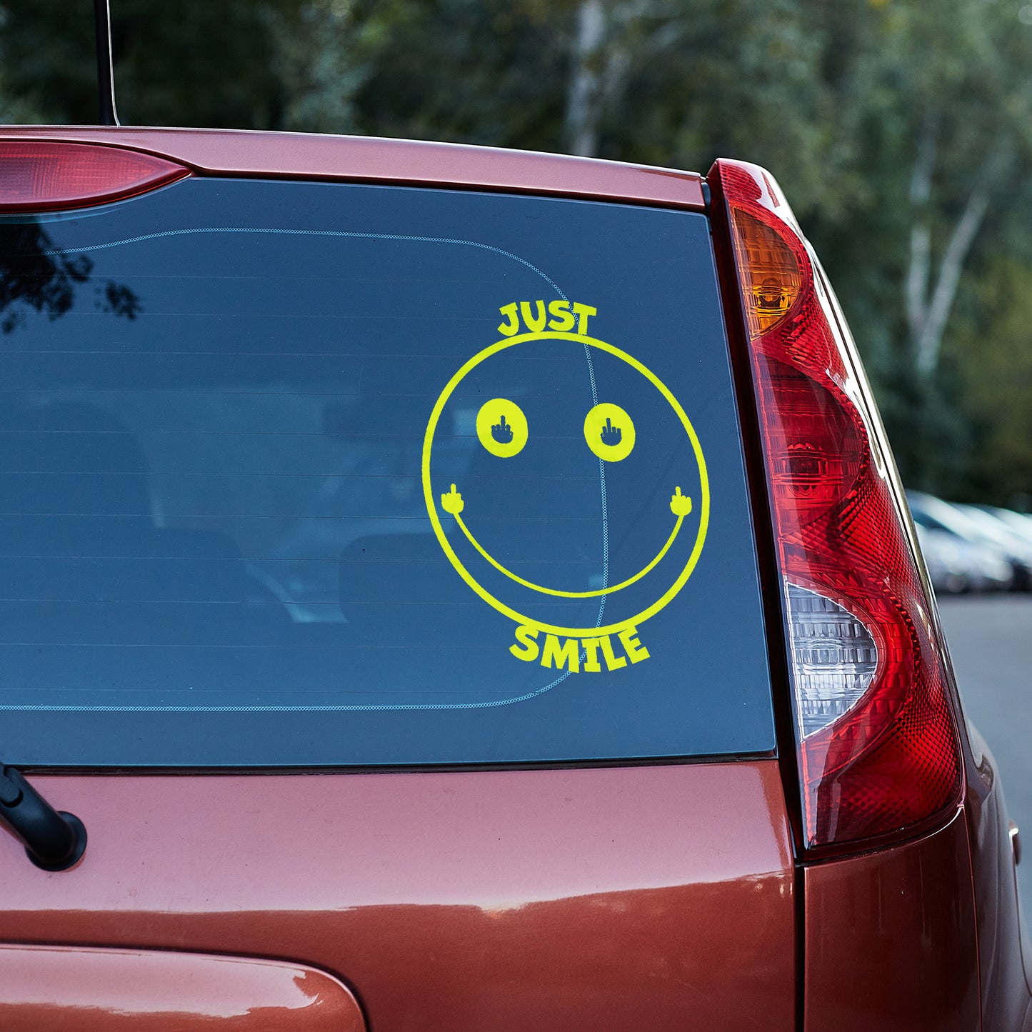 Just smile funny Vinyl decal decal stickers Decals for cars Decals for Trucks decals for tumblers freedom liberty minivan sticker SUV decals truck decals window decal car Window decals window decor