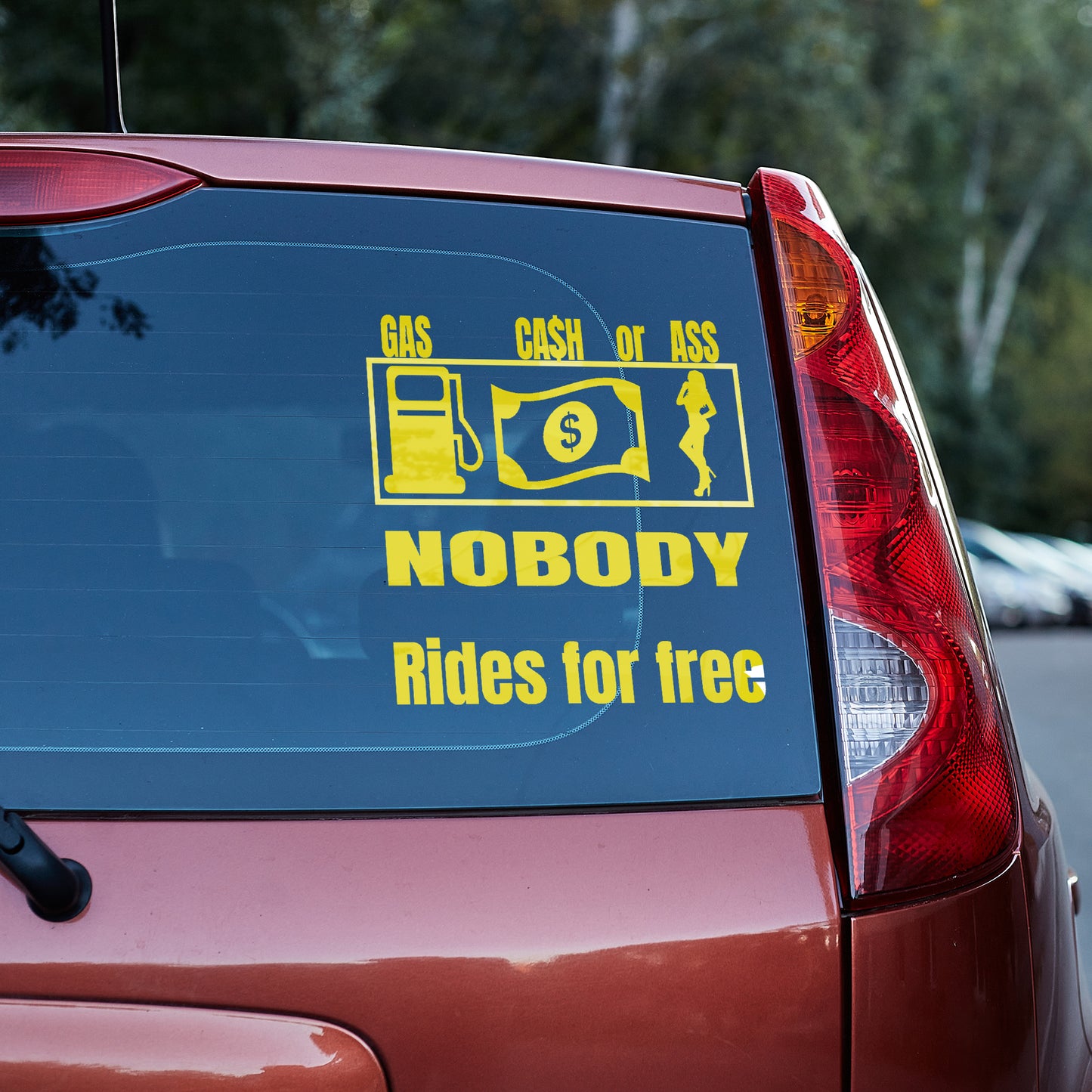 Gas Cash or Ass, nobody rides for free vinyl decal decal stickers Decals for cars Decals for Trucks decals for tumblers minivan sticker SUV decals truck decals window decal car Window decals window decor