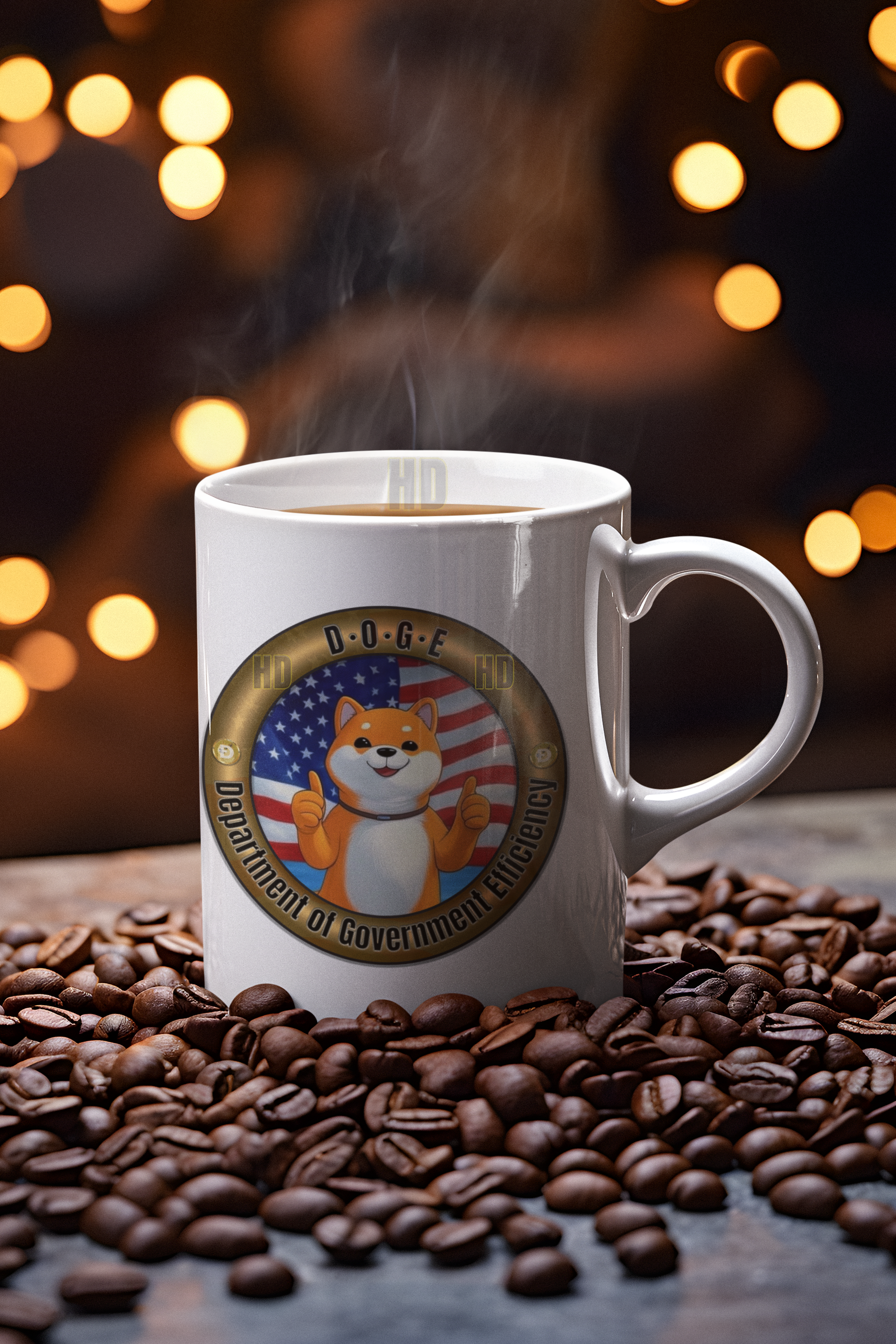 DOGE (Department Of Government Efficiency) mug All Caffeine Coffee Time DOGE Elon Elon Musk Funny Sarcastic Mug gift for boyfriend gift for dad gift for him Java libertarian Mocha stocking stuffer