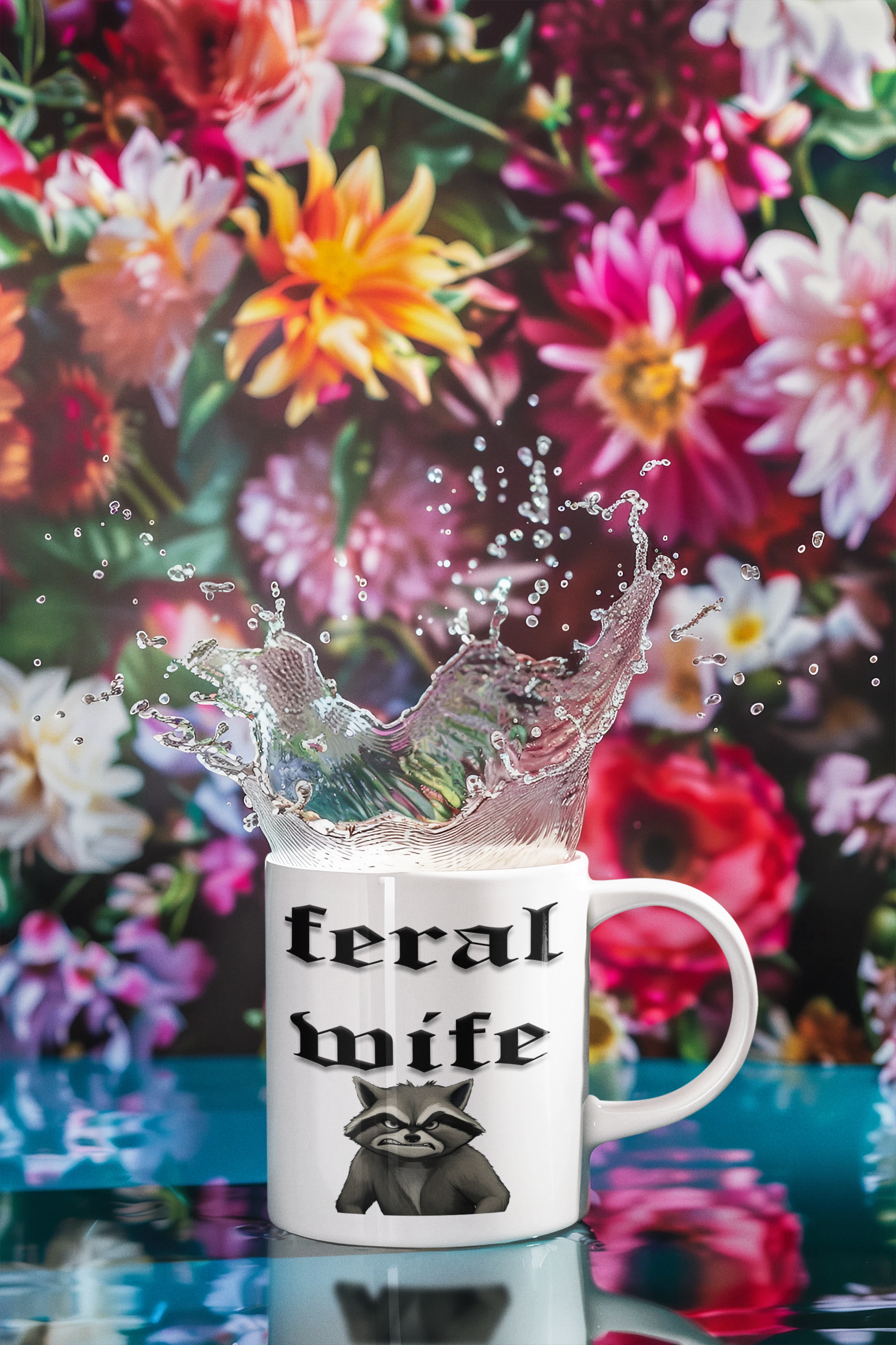 Feral Wife mug All Coffee Time Feral Wife funny mothers day Funny Sarcastic Mug gift for mom gift for wife Mocha mothers day mothers day gift mothers day mug stocking stuffer