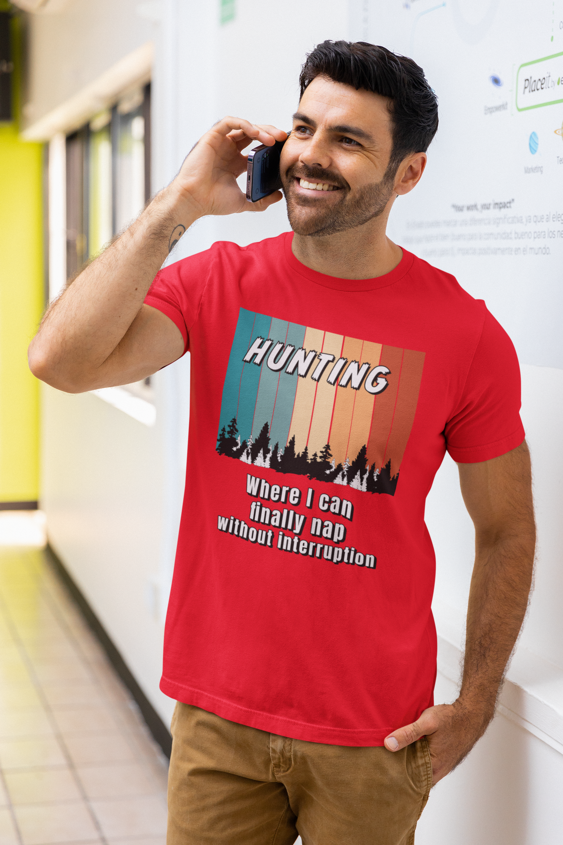 Hunting, where I can finally nap without interruption unisex T-Shirt archery bird hunting Christmas gift dads day gift deer hunter gift for dad gift for grandpa gift for him hunting moms gift muzzle loader Shotgun Unique gift