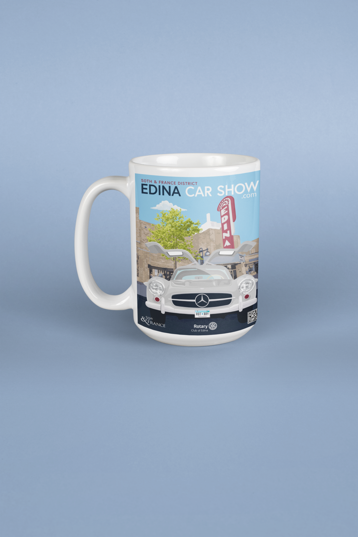 Edina Car Show White glossy mug Caffeine Car Show Coffee Time Edina Java Mocha