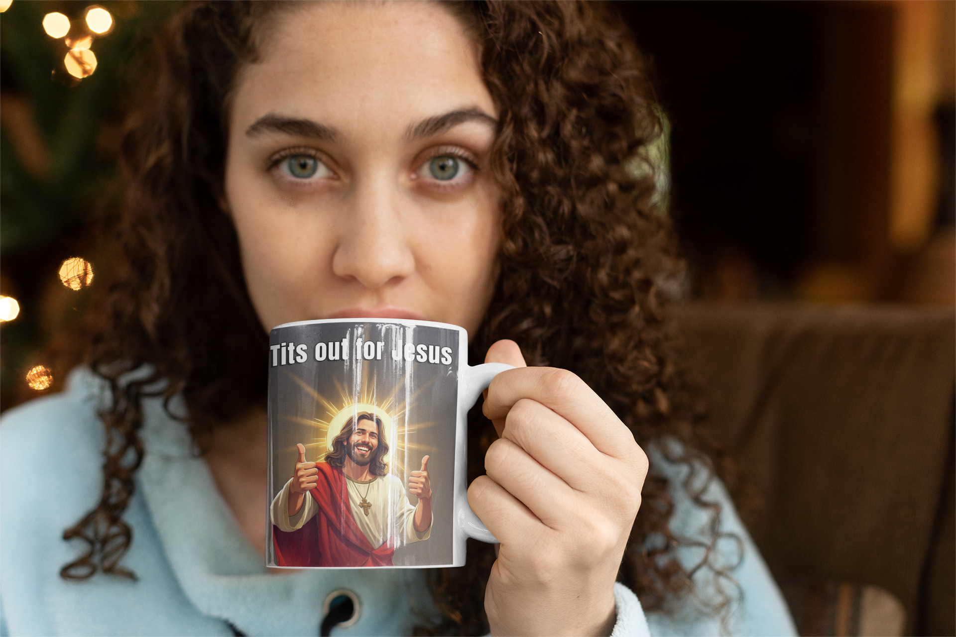 Tits out for Jesus mug 2 All Caffeine catholic Christian gift Christmas gift Coffee Time gift for mom gift for wife Java jesus jesus meme Mocha religion religious gift stocking stuffer