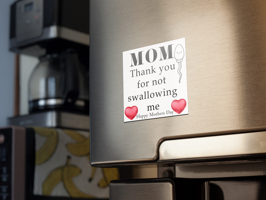 Mom, thank you for not swallowing me fridge magnet blow job funny mothers day gift for mom magnet mom moms day moms gift mothers day mothers day gift swallow