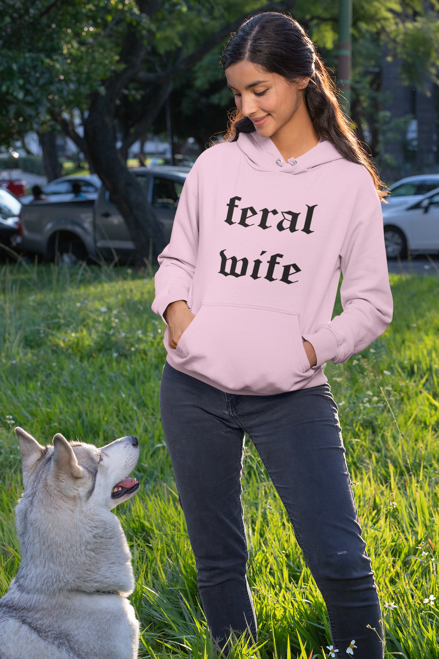 Feral Wife 2 Hoodie - Unisex Feral funny mothers day Funny Quotes gift for mom gift for wife mothers day mothers day gift Mothers Day shirt Rabid Racoon Unique gift