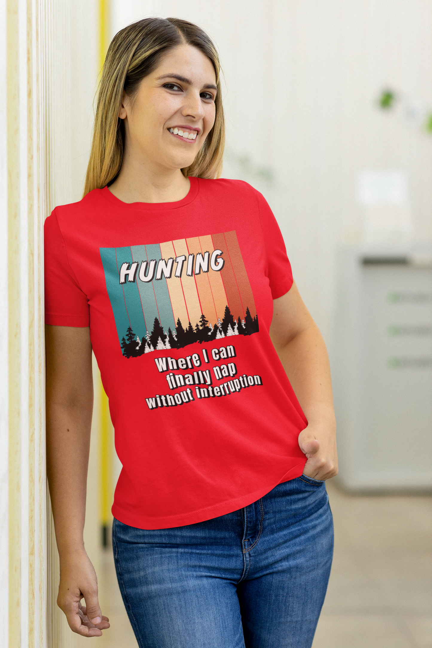 Hunting, where I can finally nap without interruption unisex T-Shirt archery bird hunting Christmas gift dads day gift deer hunter gift for dad gift for grandpa gift for him hunting moms gift muzzle loader Shotgun Unique gift