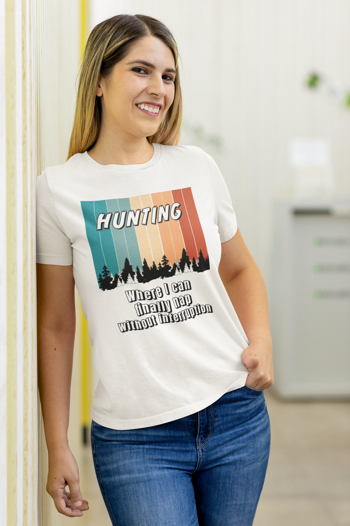 Hunting, where I can finally nap without interruption unisex T-Shirt archery bird hunting Christmas gift dads day gift deer hunter gift for dad gift for grandpa gift for him hunting moms gift muzzle loader Shotgun Unique gift