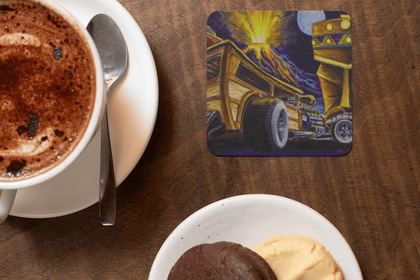 Surf Woody - MaddK Studio - Drink coaster