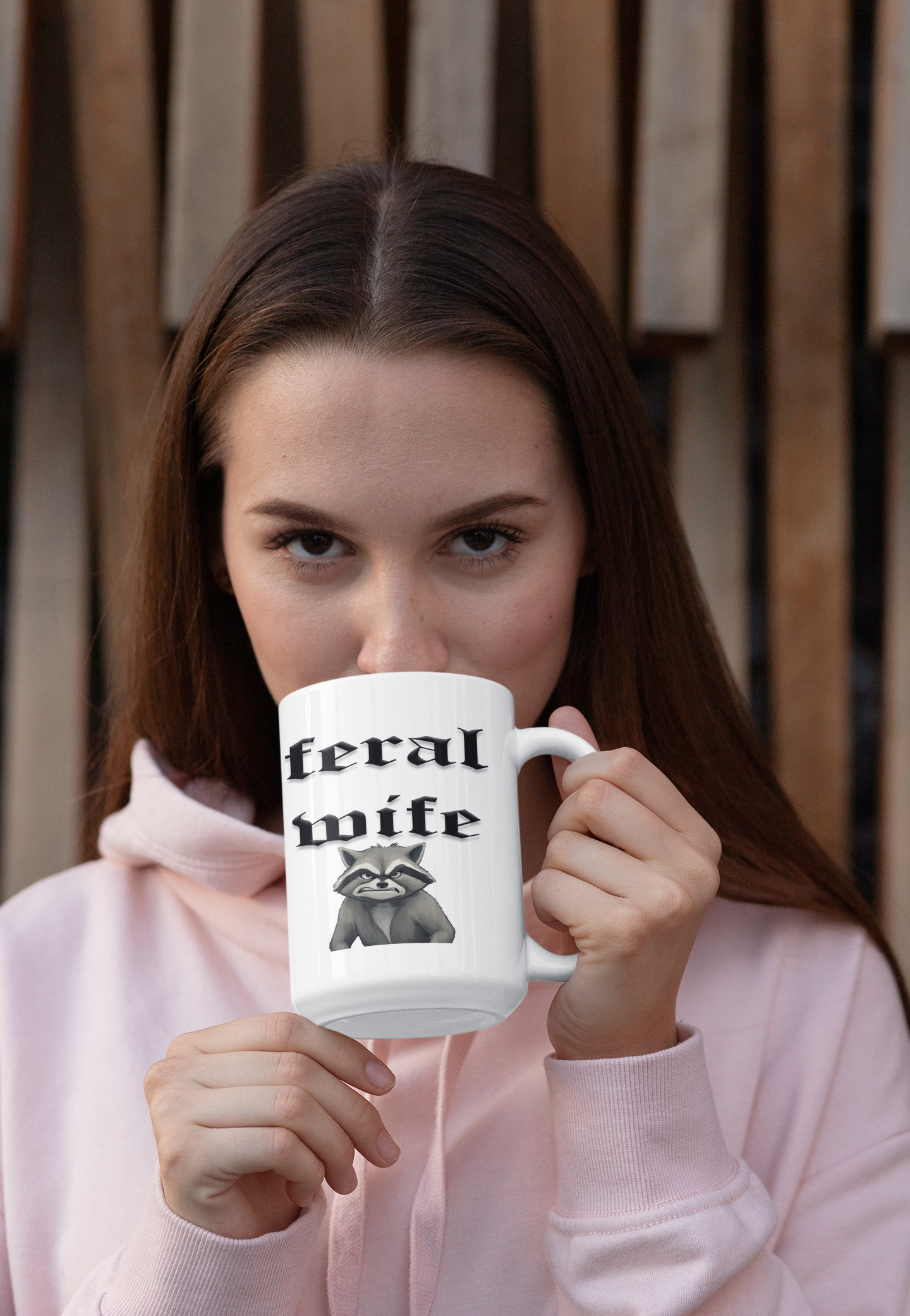 Feral Wife mug All Coffee Time Feral Wife funny mothers day Funny Sarcastic Mug gift for mom gift for wife Mocha mothers day mothers day gift mothers day mug stocking stuffer