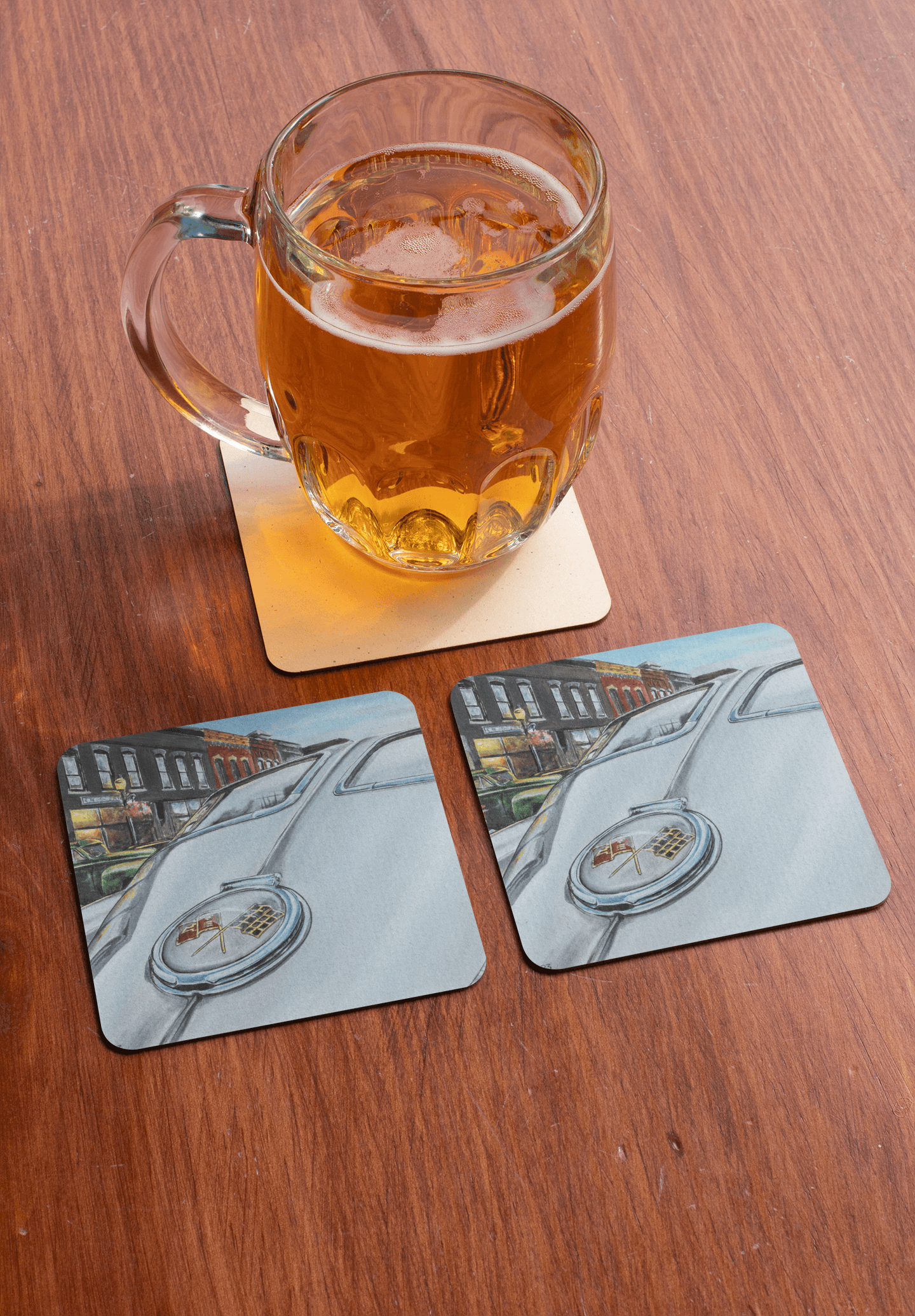 Split Window - MaddK Studio - Drink coaster