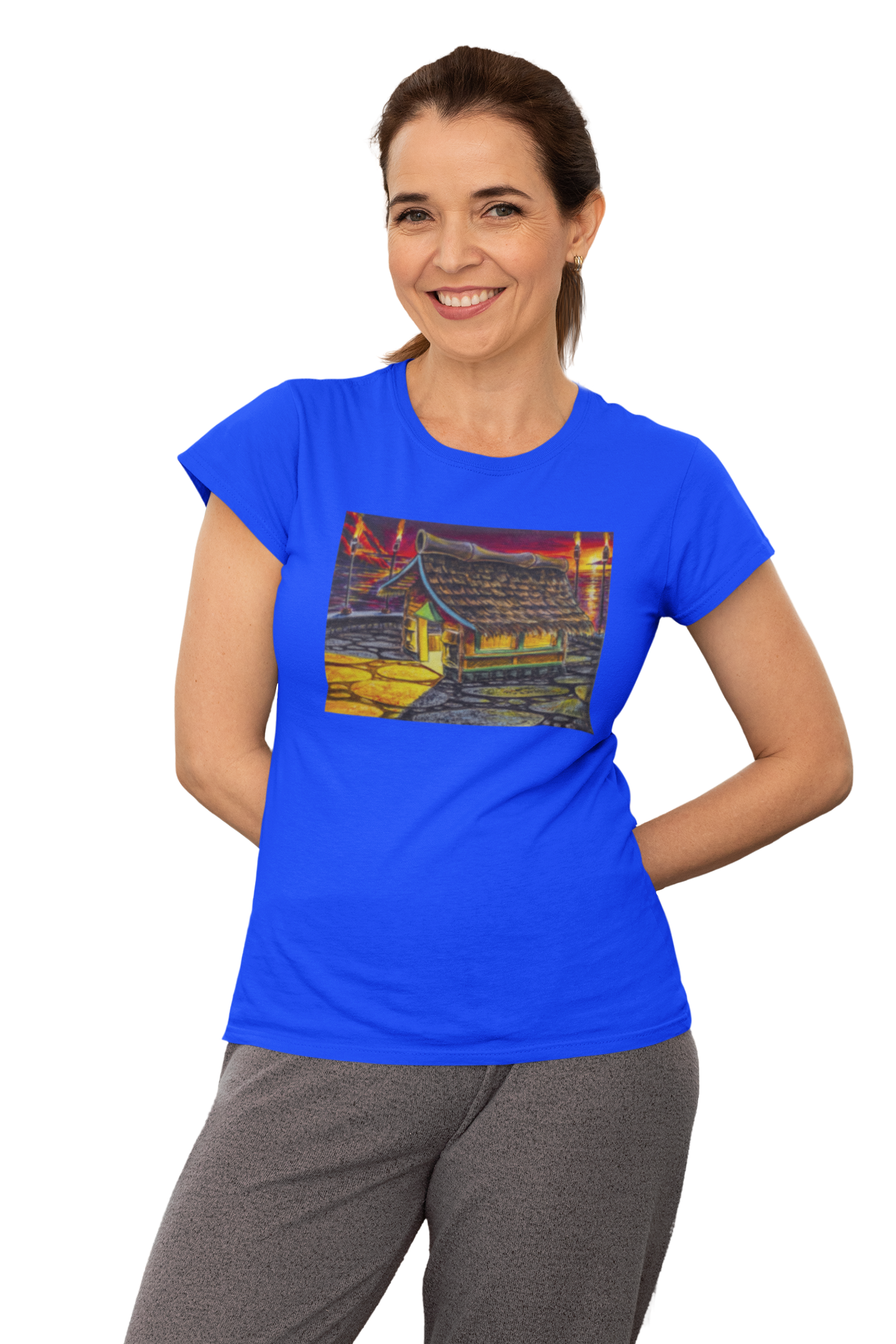 Island Tiki Hut - MaddK Studio  - Unisex Short-Sleeve T-Shirt