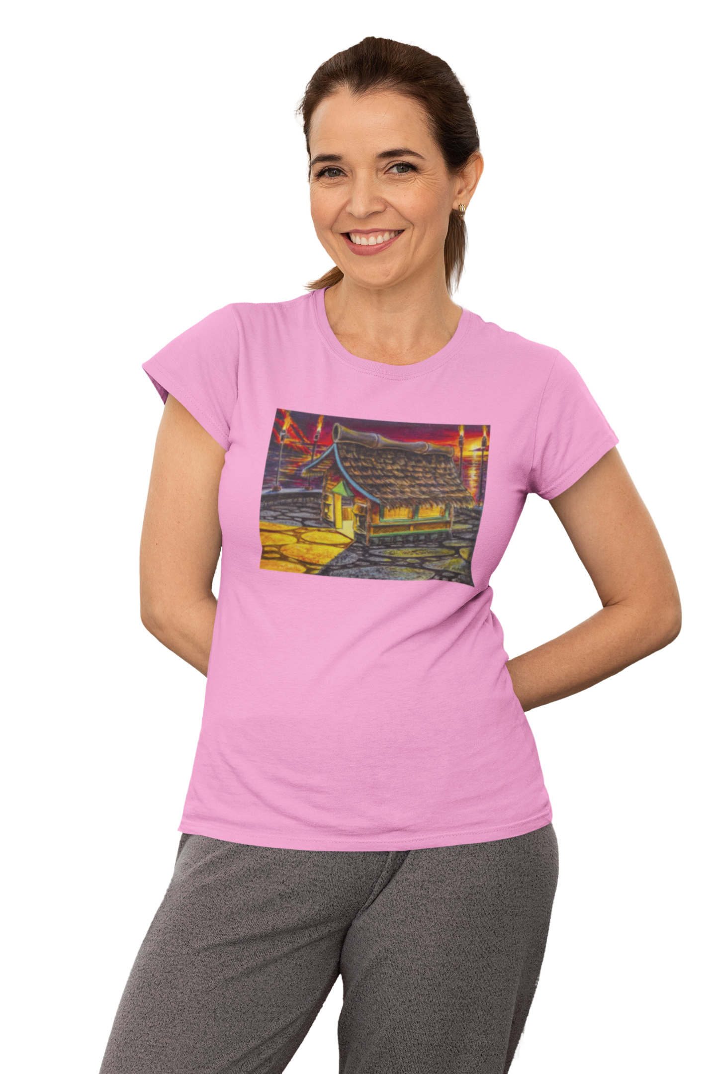 Island Tiki Hut - MaddK Studio  - Unisex Short-Sleeve T-Shirt