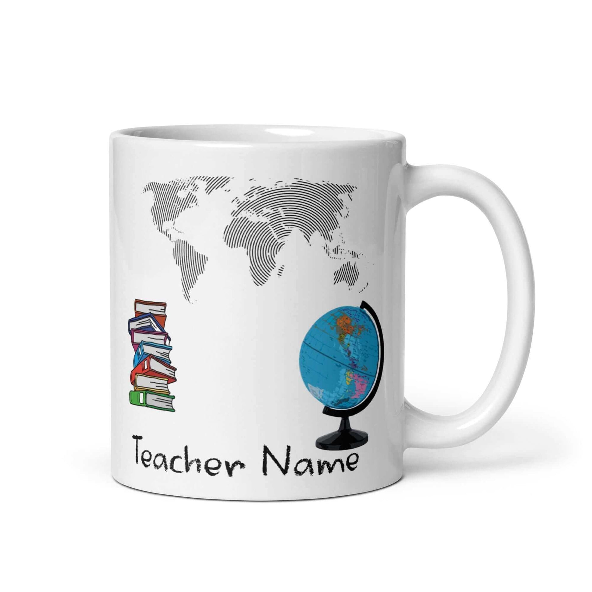 Geography / Social Studies Teacher - White glossy mug end of year geography school social studies teacher teacher appreciation teacher gift