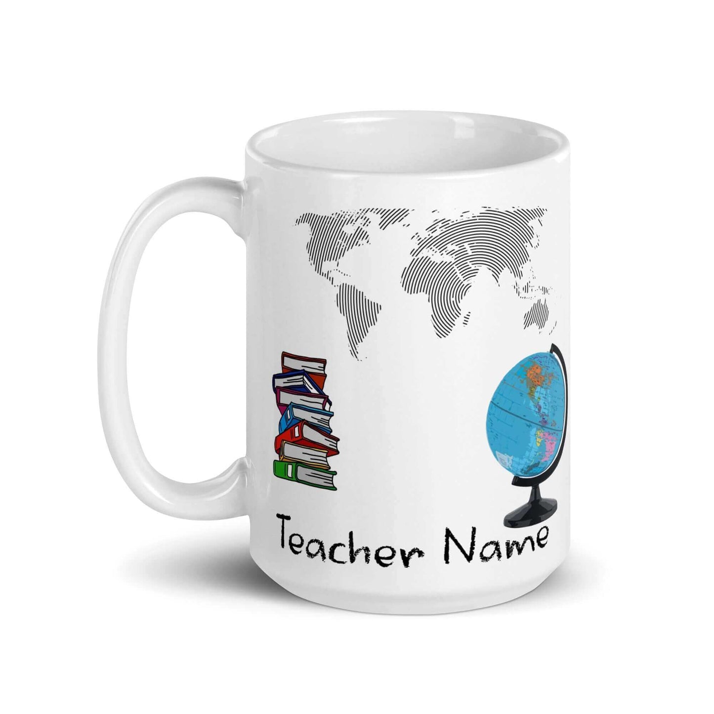 Geography / Social Studies Teacher - White glossy mug end of year geography school social studies teacher teacher appreciation teacher gift